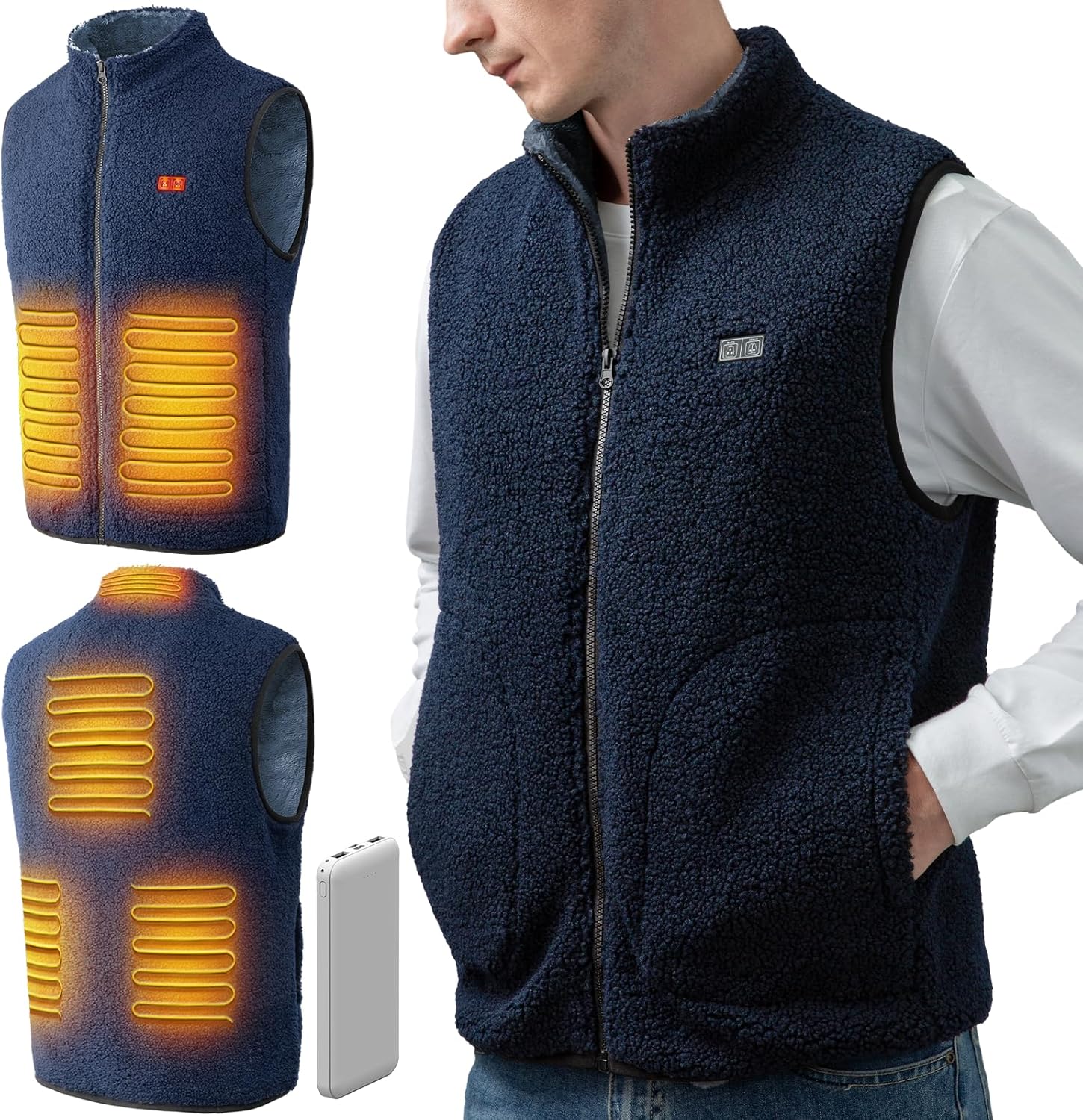 Heated Vest, High-Quality Gilet for Men Women with Power Pack Included, Unique E...