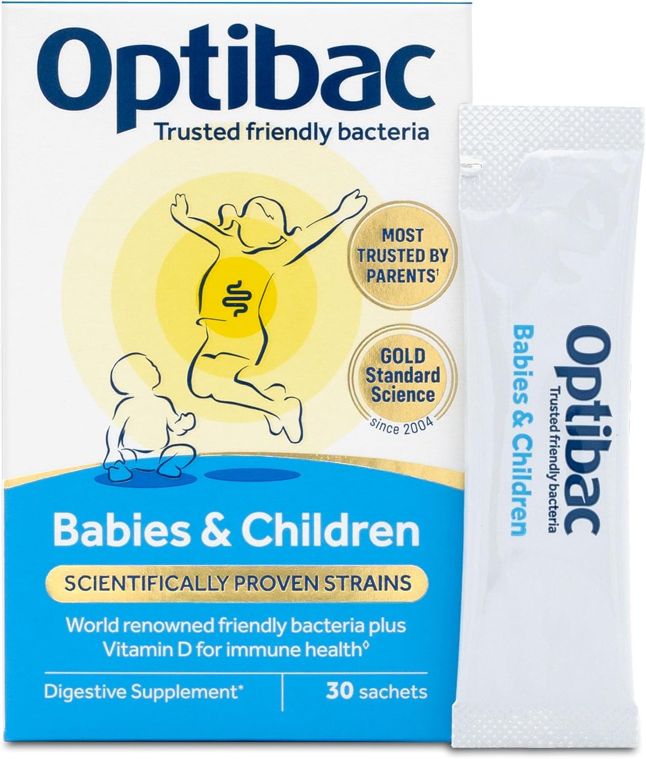 Optibac Probiotics Babies & Children - Kids Probiotic + Vitamin D for Immune Sup...