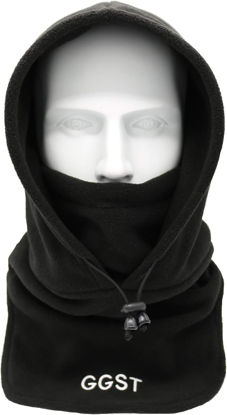 Balaclava Windproof Ski Mask Winter Thermal Fleece Hood Heavyweight Neck Warmer...