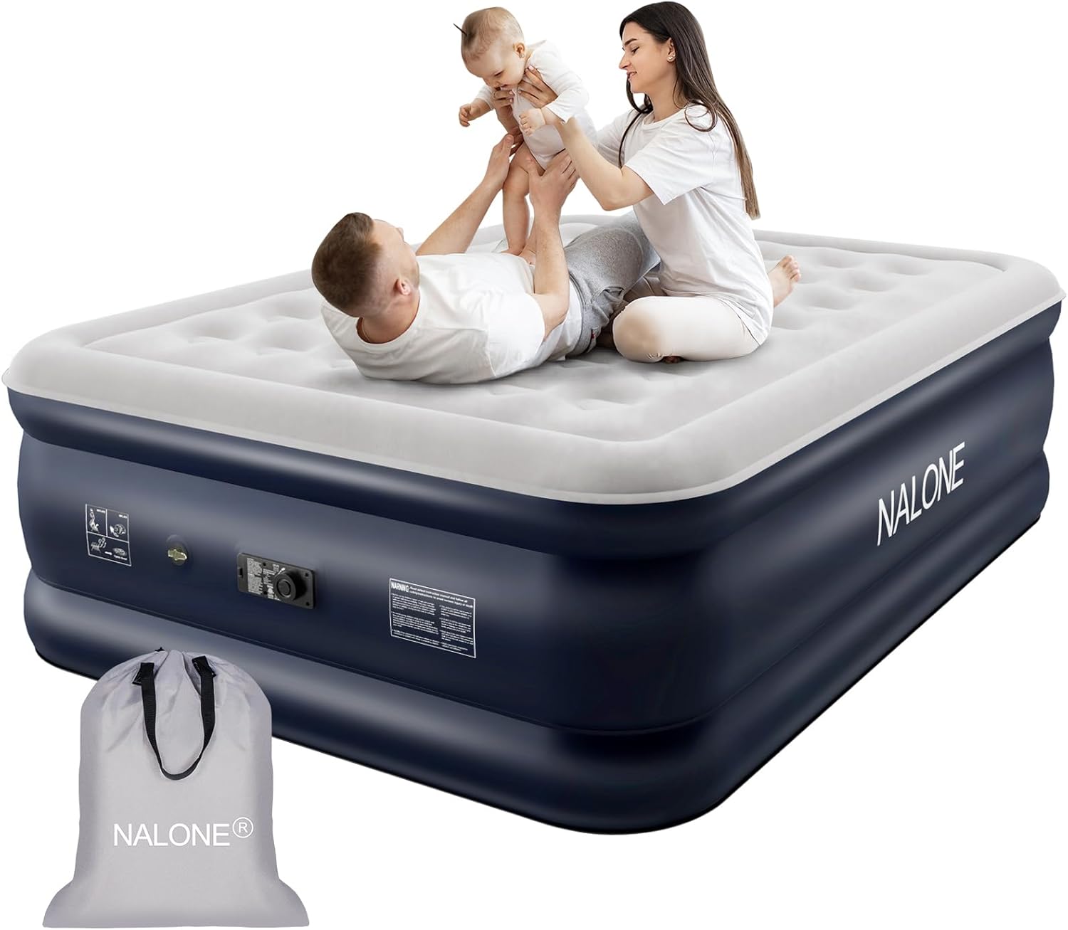 NALONE King Air Bed, Special Inflatable Mattress With Built-In Pump, High-Qualit...