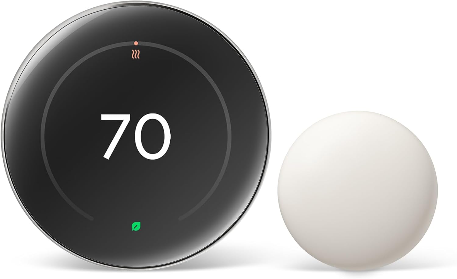 Google Nest Learning Thermostat (4th gen) + Nest Temperature Sensor (2nd gen) -...