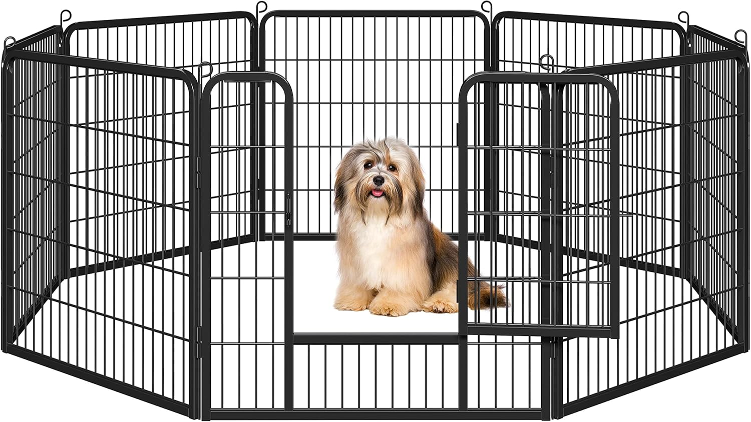 Yaheetech 8-Panel Dog Playpen, Special Heavy-Duty Playpen for Puppies/Small Dogs...