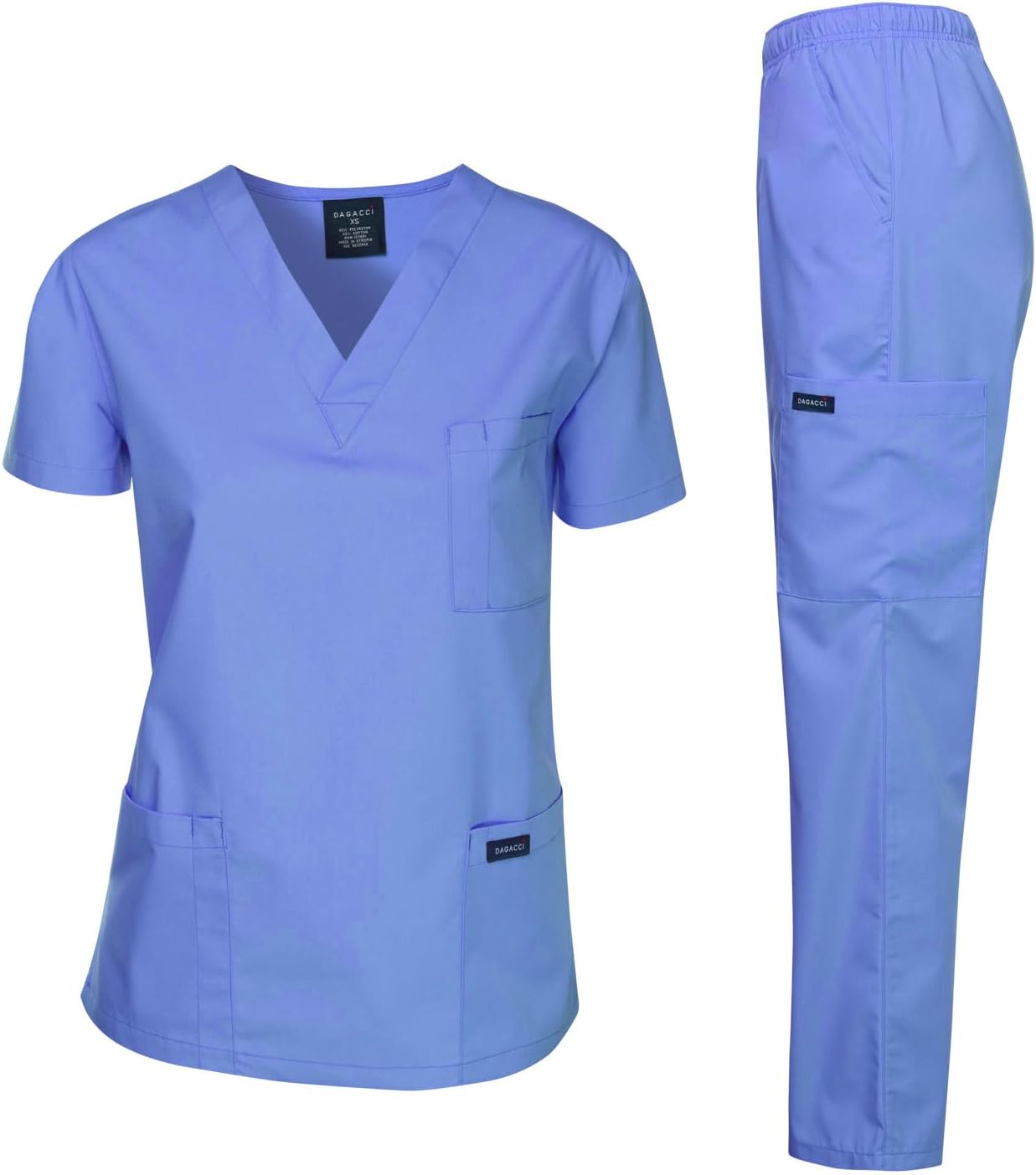 Dagacci Scrubs, High-Quality Medical Uniform for Women and Men, Comfortable Scru...