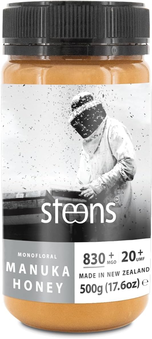 Premium Steens Manuka Honey, High-Quality MGO 830 Pure Honey, Unique Honey for H...