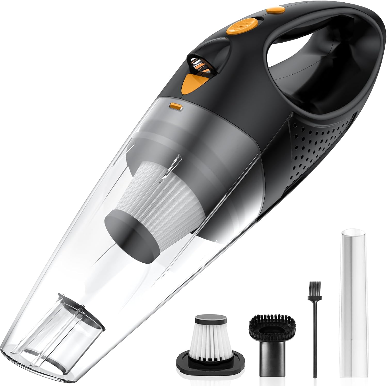 Handheld Vacuum Cordless with 2 Filters, Car Vacuum Cleaner High Power with Fast...