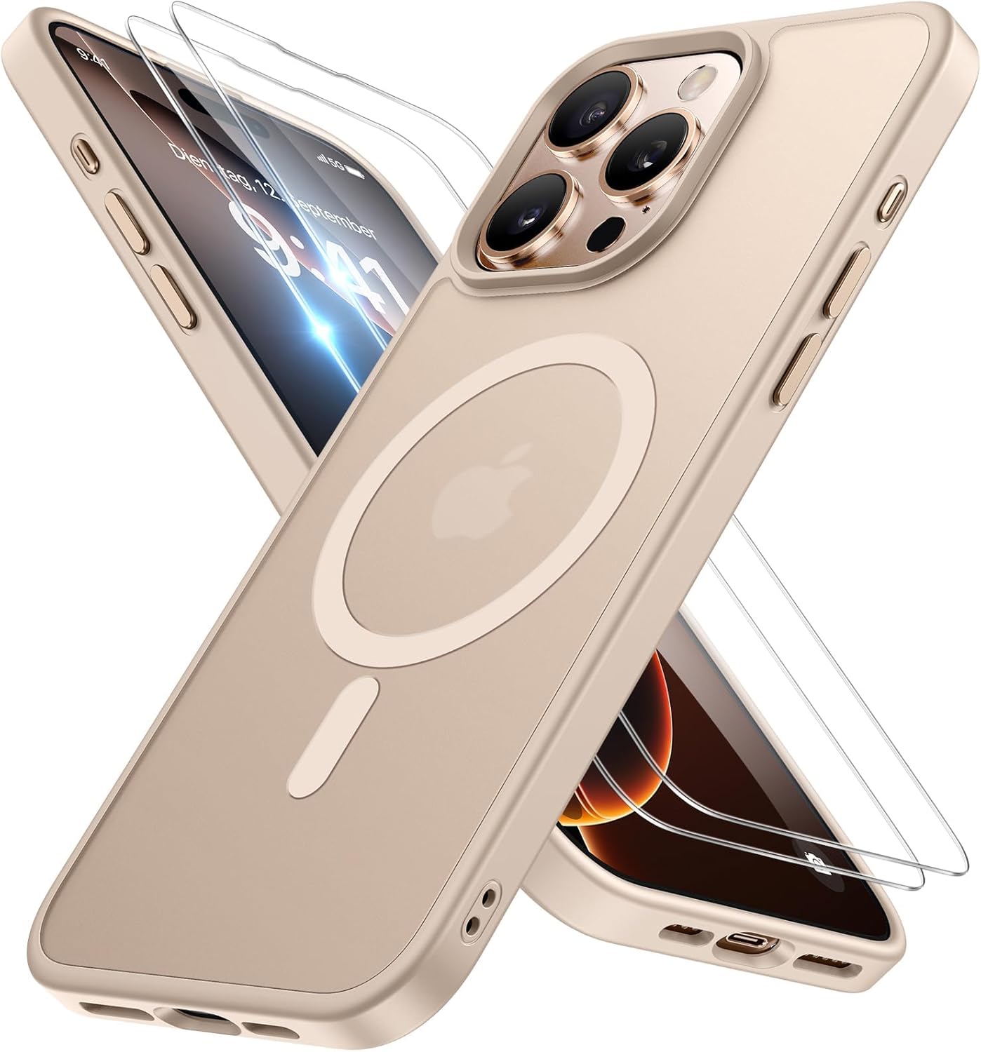 Premium Miracase Magnetic iPhone 16 Pro Case, High-Quality Phone Case With 2X Sc...