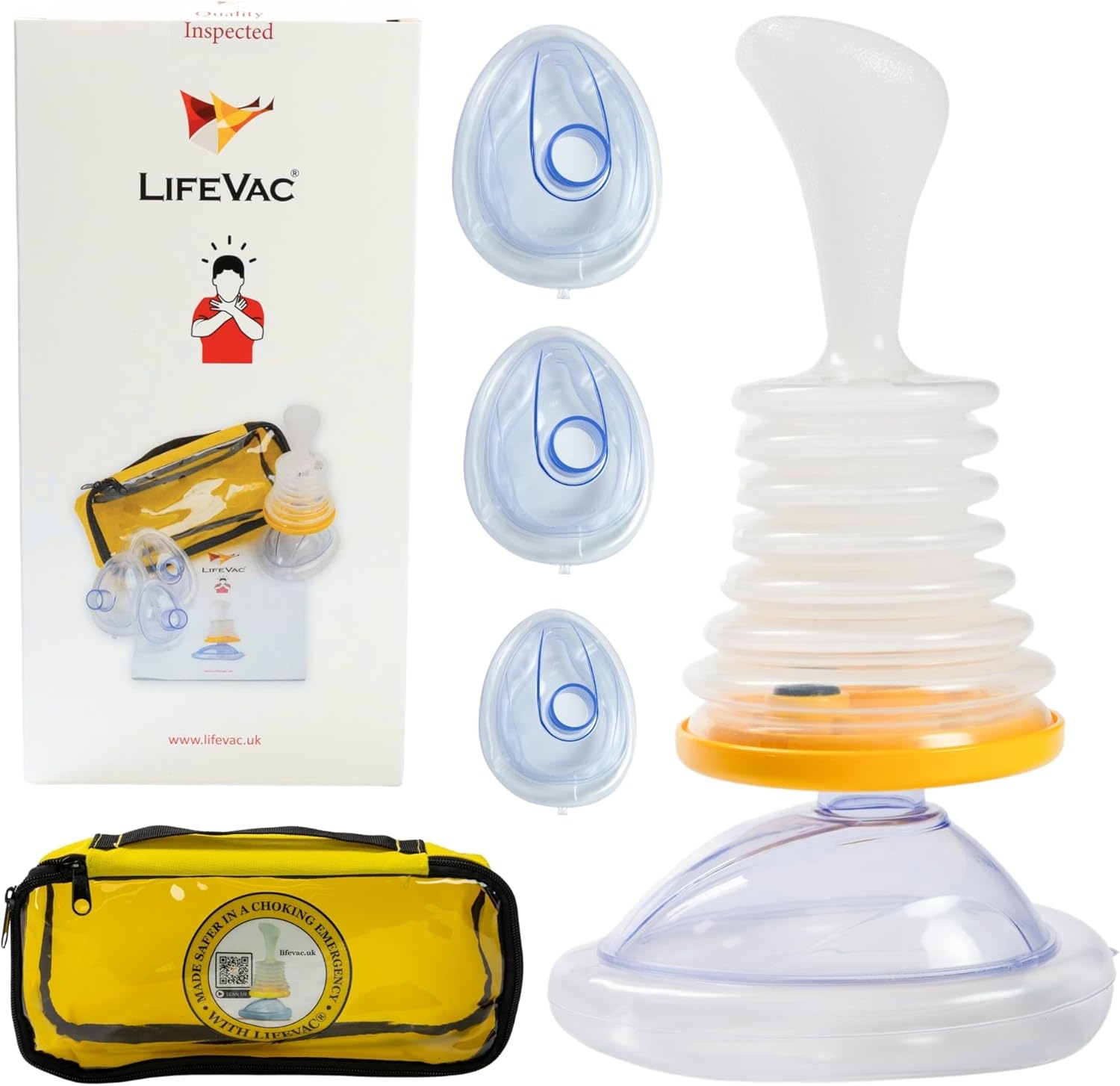 LifeVac Travel Kit - Choking Rescue Device for Adults and Children First Aid Kit...