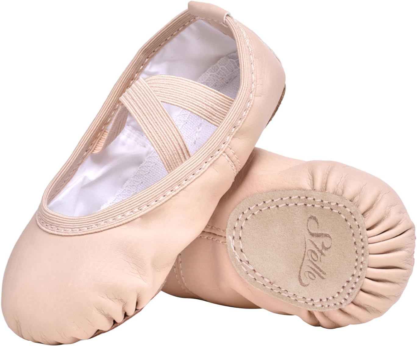 Stelle Ballet Shoes for Girls Toddler Ballet Slippers Soft Leather Boys Dance Sh...