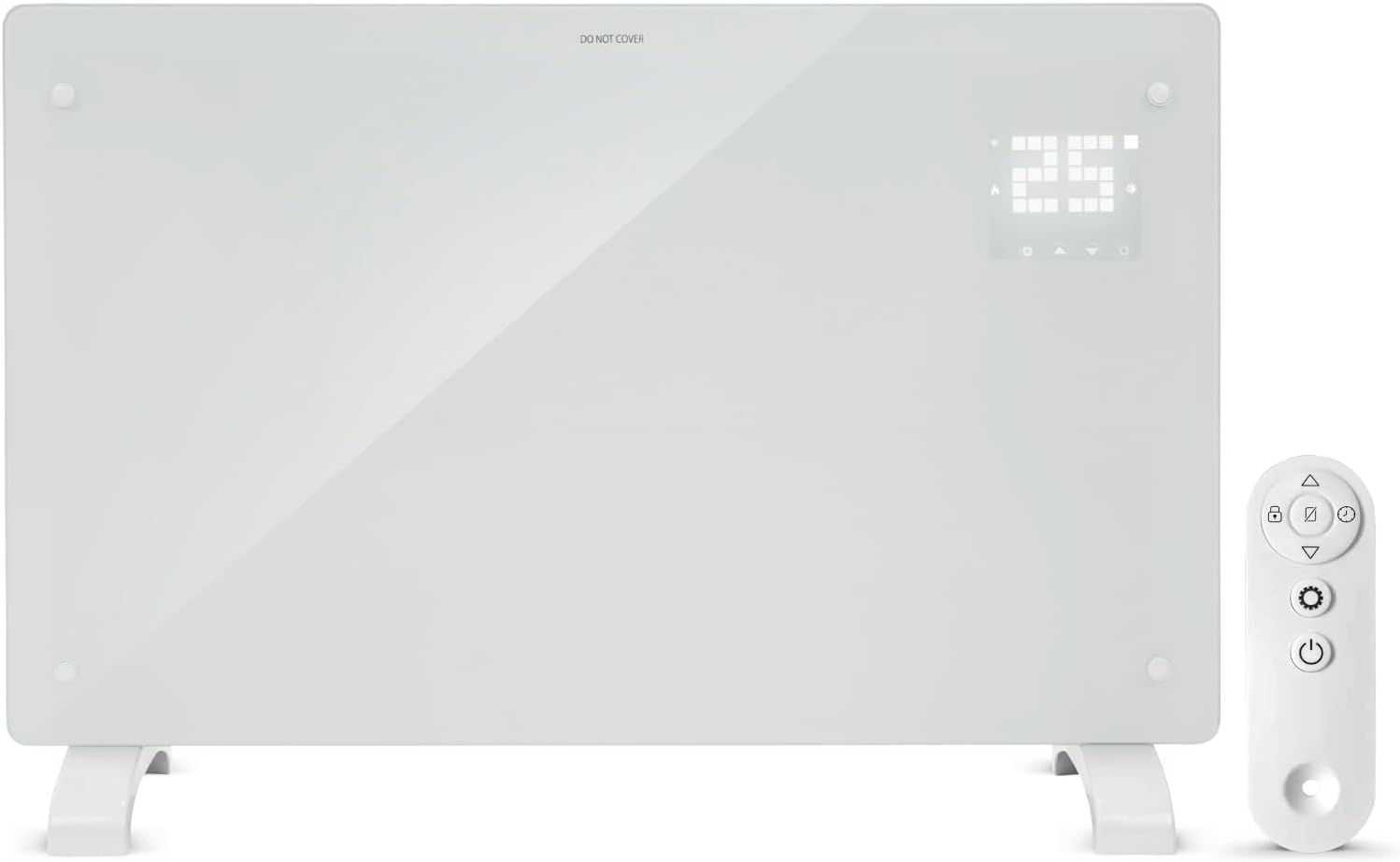 Devola Wifi Enabled Smart Electric Glass Panel Heater 2000W | Alexa Heating Cont...