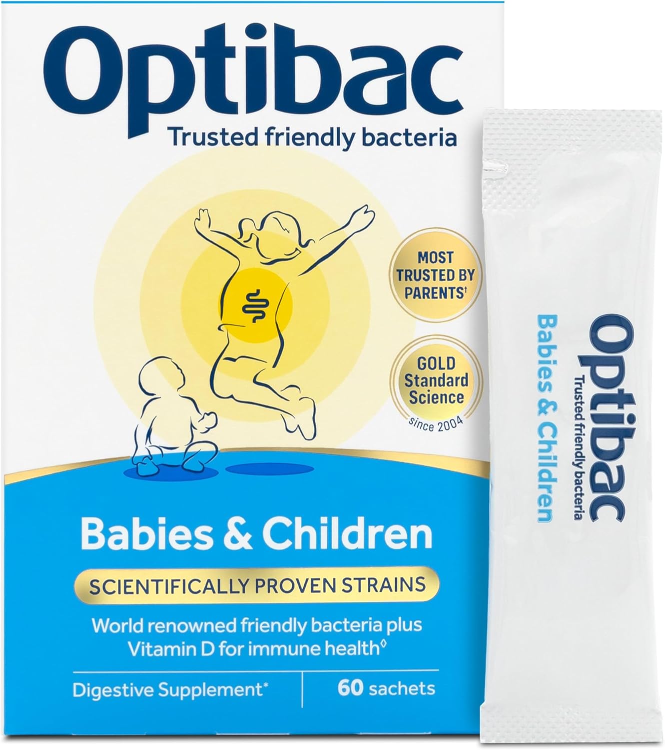 Optibac Probiotics Babies & Children - Kids Probiotic + Vitamin D for Immune Sup...