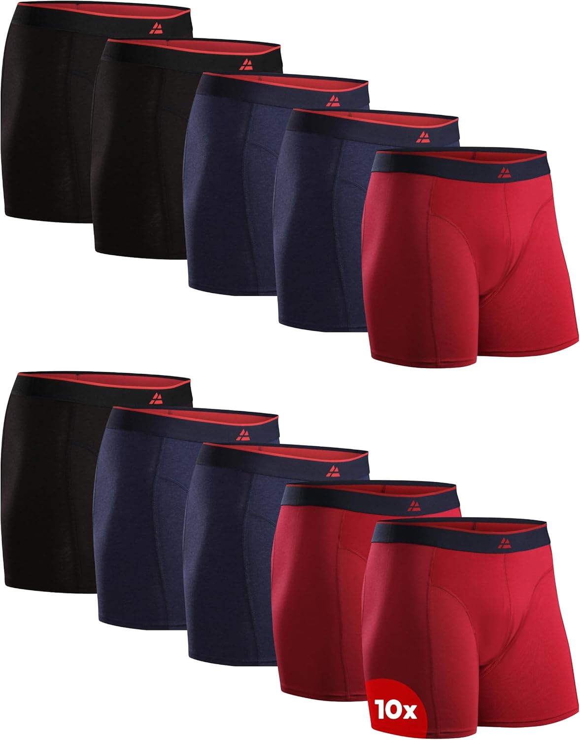 DANISH ENDURANCE Men's Bamboo Boxers, High-Quality Soft Underwear, Comfortable B...
