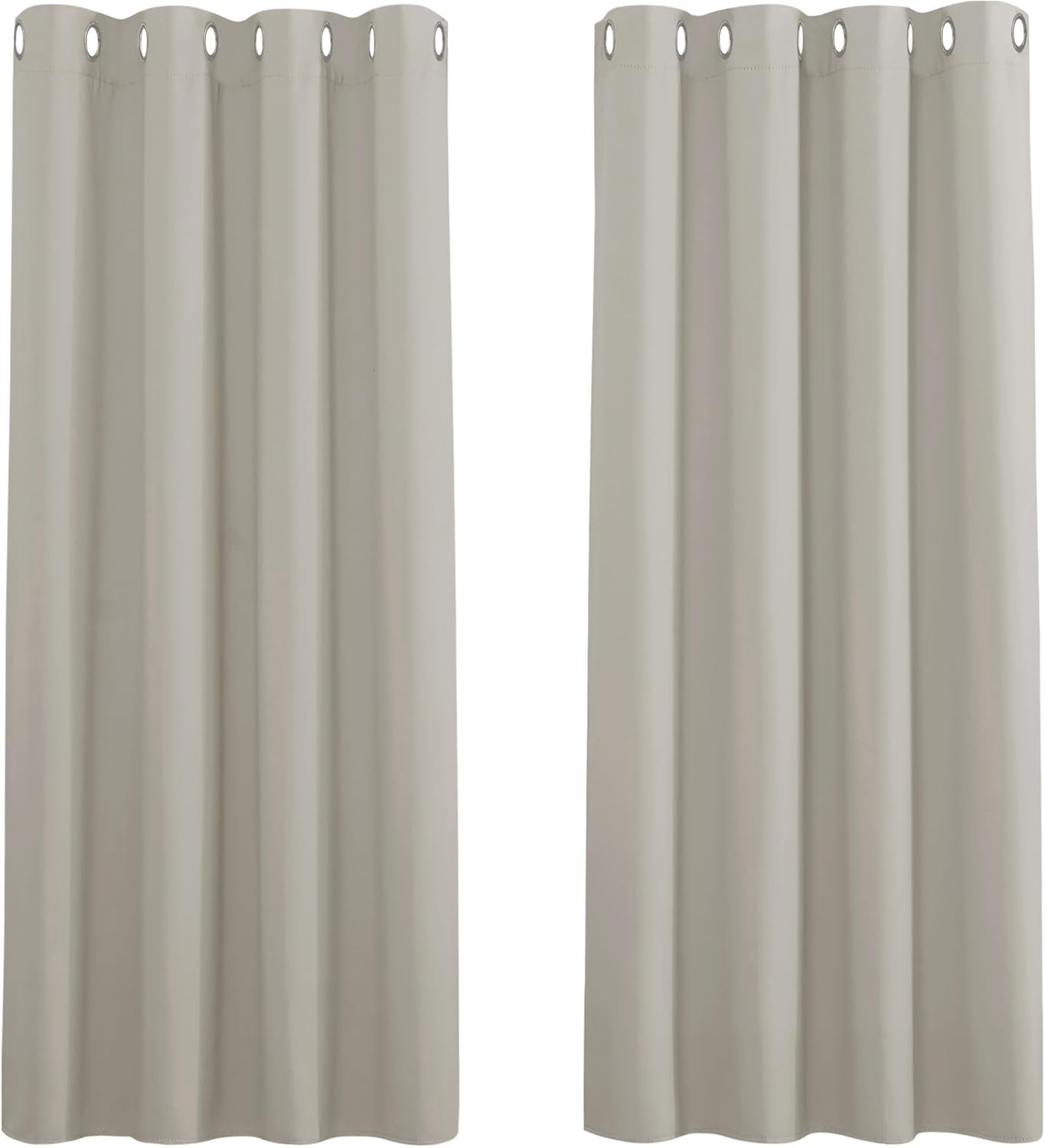 PONY DANCE Eyelet Curtains, High-Quality Thermal Insulated Curtains for Bedroom,...