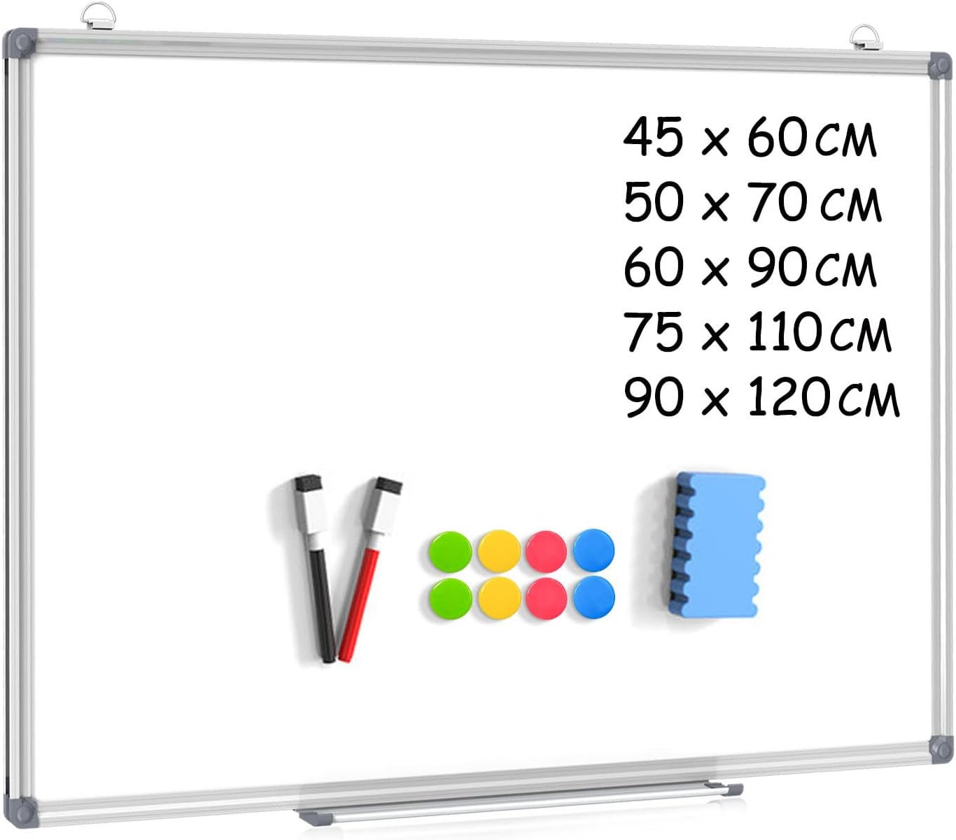 DOLLAR BOSS Magnetic Whiteboard, White Board for Walls 90 X 60 cm Magnetic Board...
