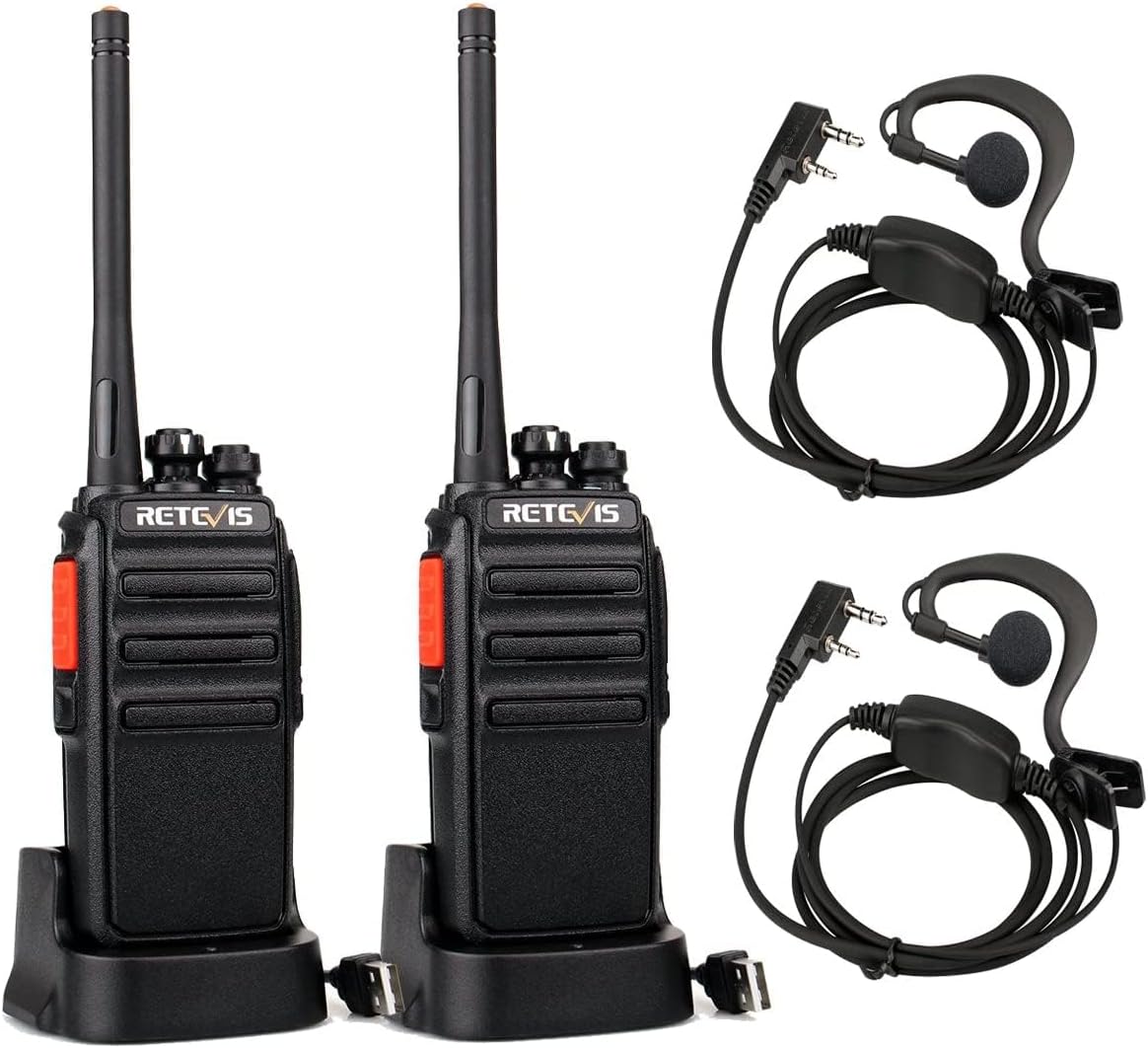 Retevis RT24 Walkie Talkie PMR446 License-free Professional Two Way Radio 16 Cha...