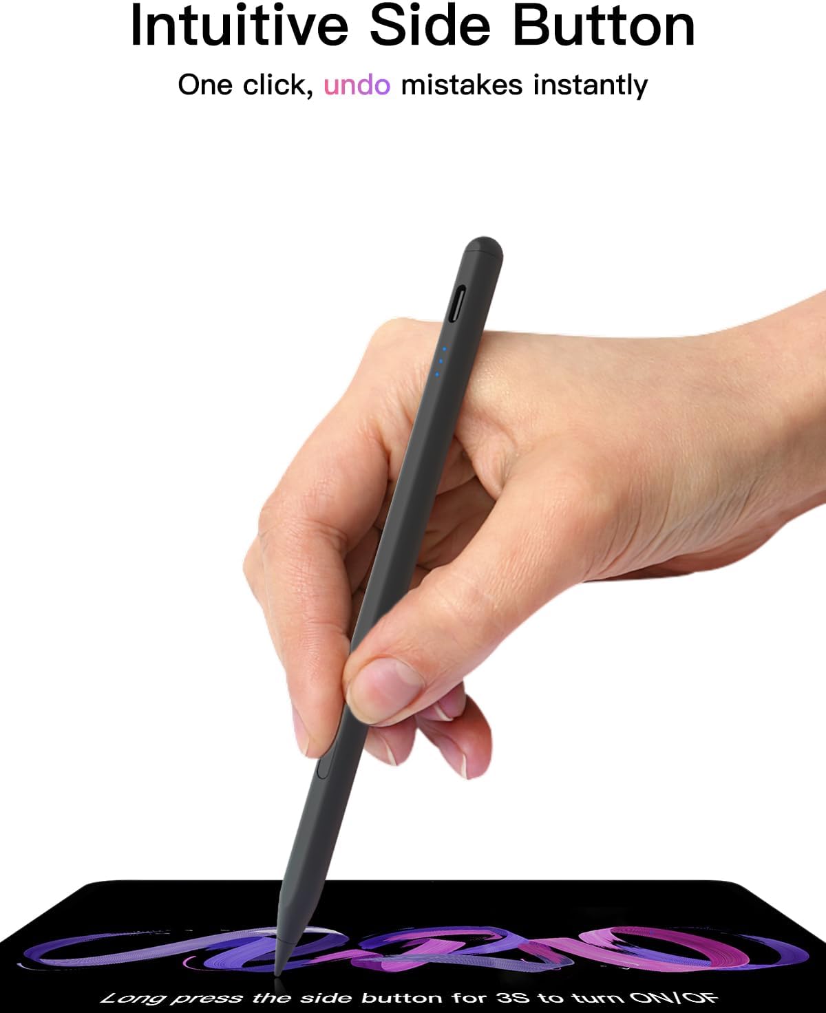 Pencil for iPad, High-Speed USB-C Charged Stylus,...