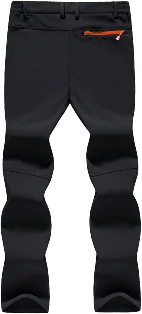 TACVASEN Men's Outdoor Winter Trousers, High-Quality Fleece Softshell Trousers,...