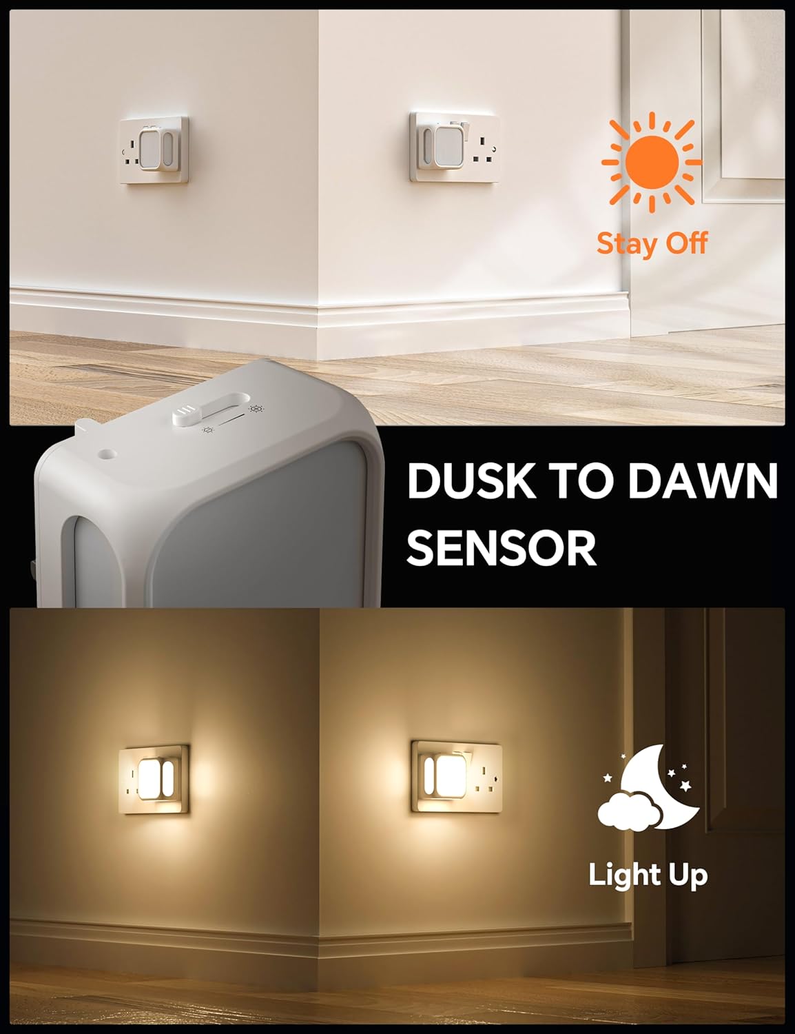 Night Light Plug, Special Night Light with Dusk to Dawn Photocell Sensor, High-Q...
