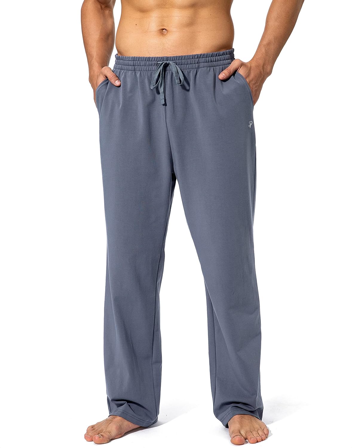 Top Quality Pudolla Men's Cotton Yoga Sweatpants, Exceptional Athletic Lounge Pa...