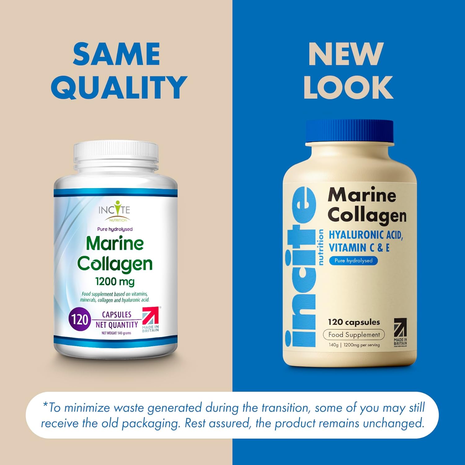 Marine Collagen Supplements for Women & Men 1200mg...