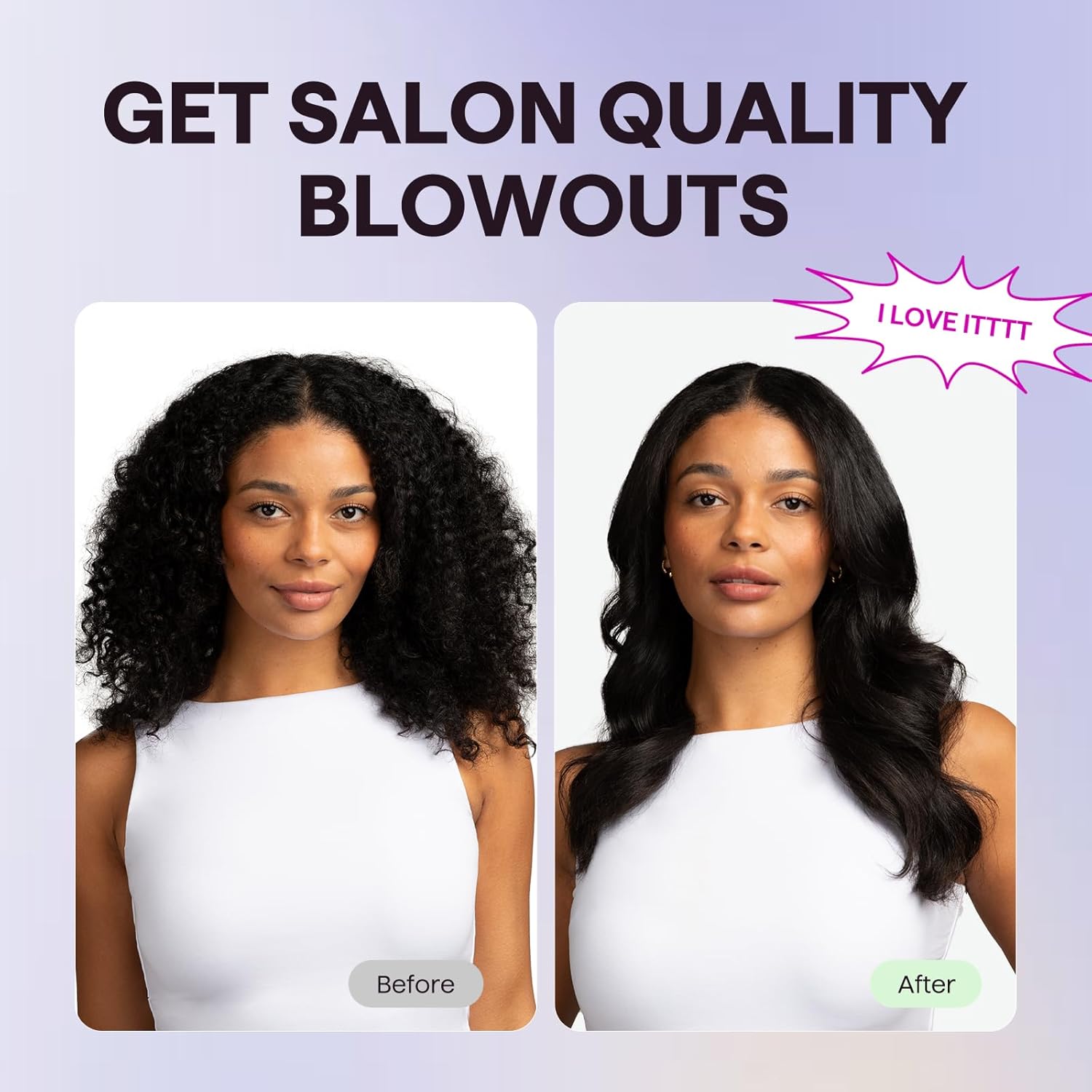 Wavytalk Updated Version Thermal Brush, 1.5 Inch Negative Ion Blowout Express Th...