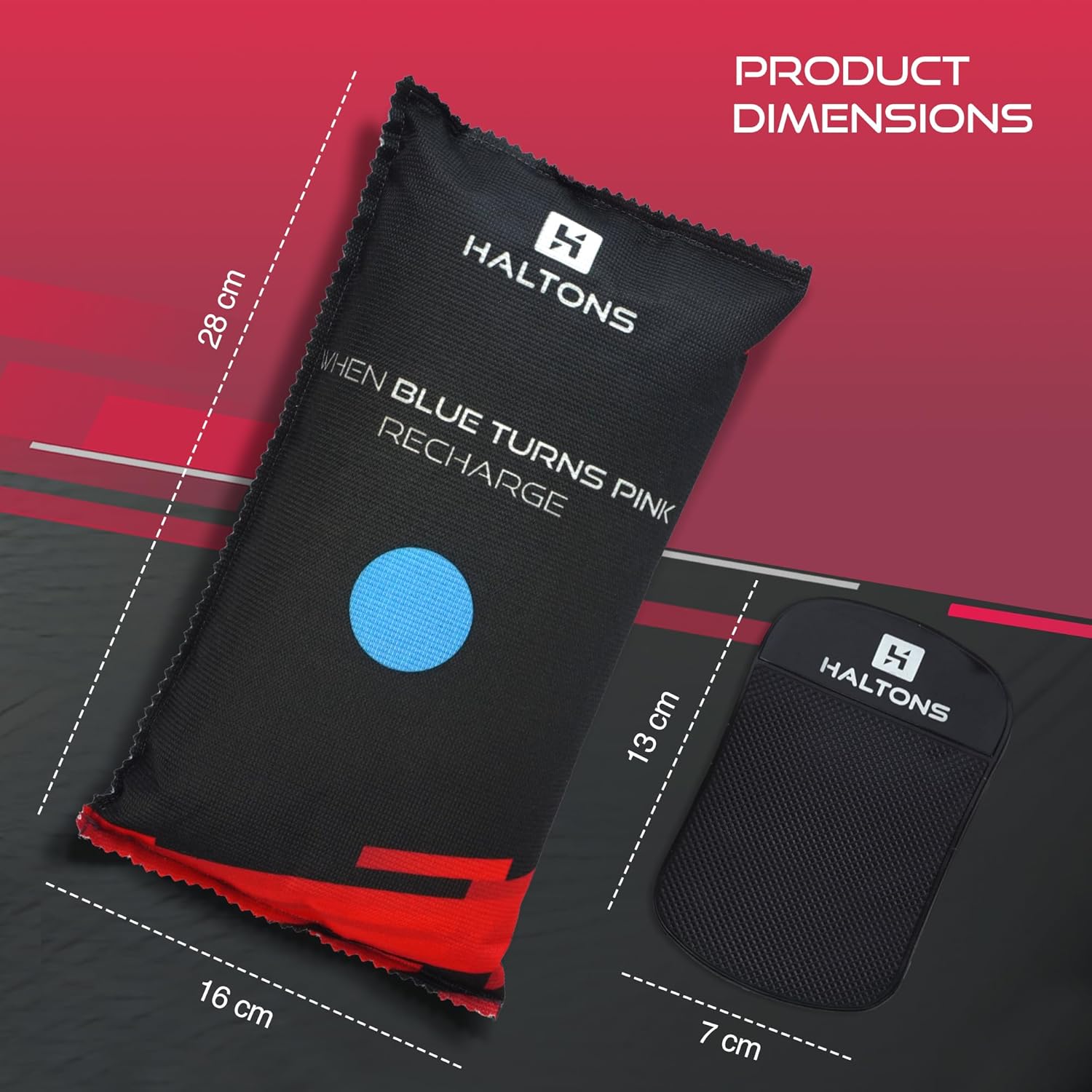 Silica Gel Dehumidifier 1kg - Reusable Moisture Absorber with Built-in Indicator...