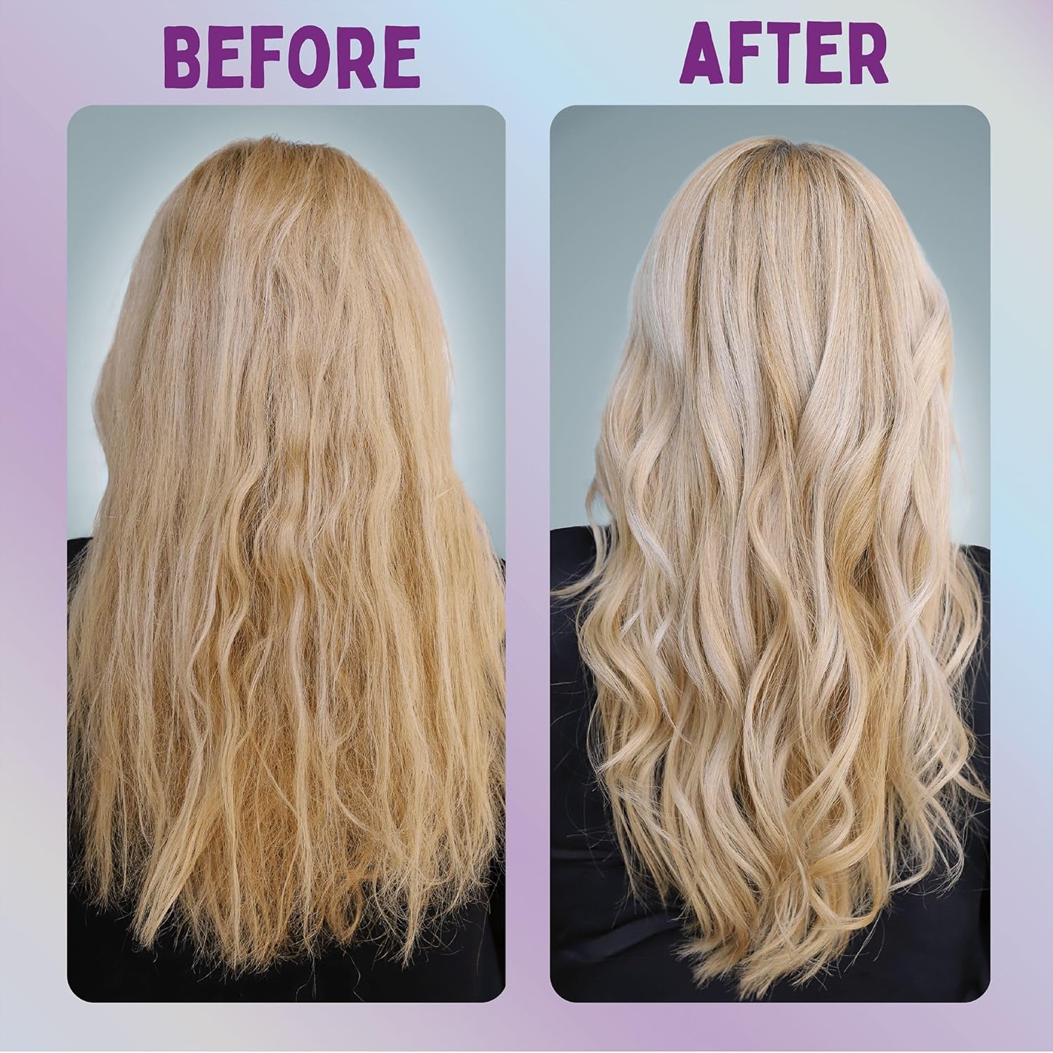 Aussie Blonde & Hydrate Purple Shampoo And Conditioner Set With Hair Mask. Neutr...