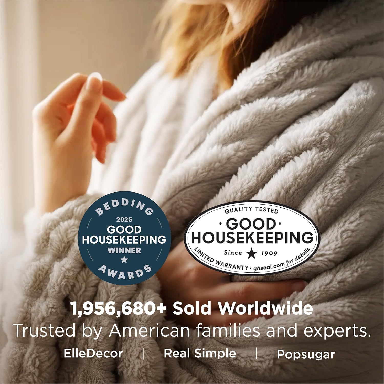 Cozy Bedsure GentleSoft Blankets, Special Queen Size Blankets for Bed, Cute and...