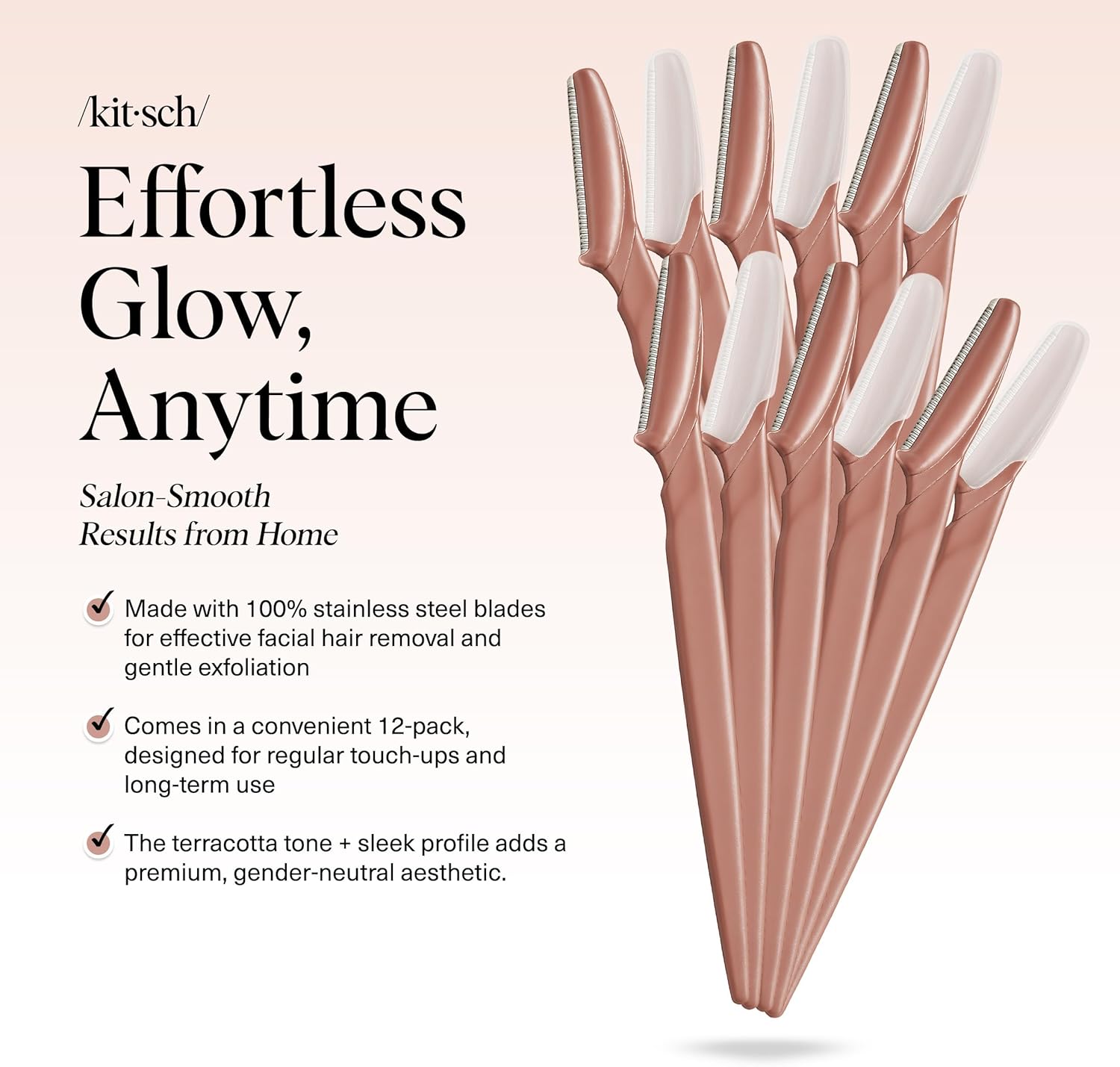 Kitsch Dermaplaning Blades For Face - Face Razors...