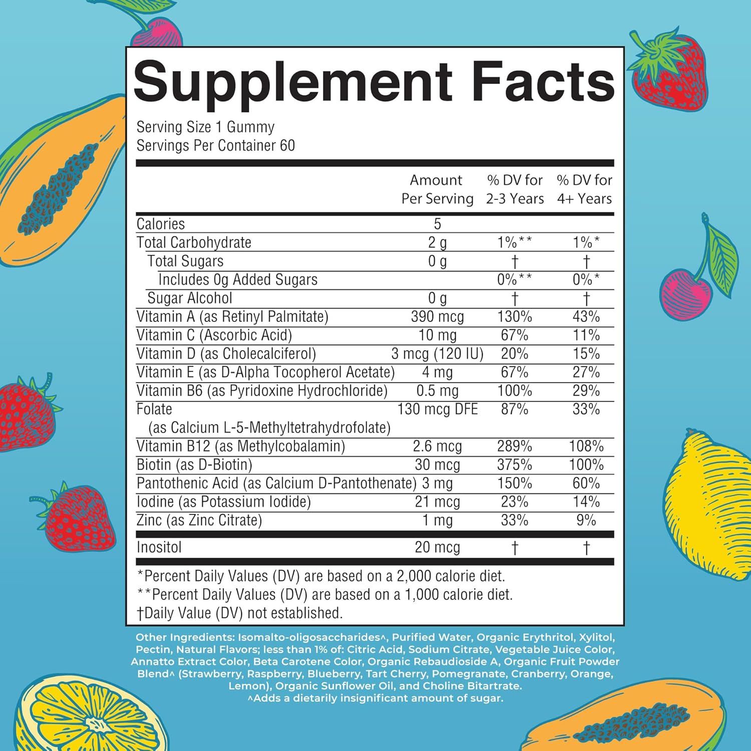 MaryRuth Organics Kids Vitamins | Multi | Sugar Free | 2 Month Supply | Kids Mul...