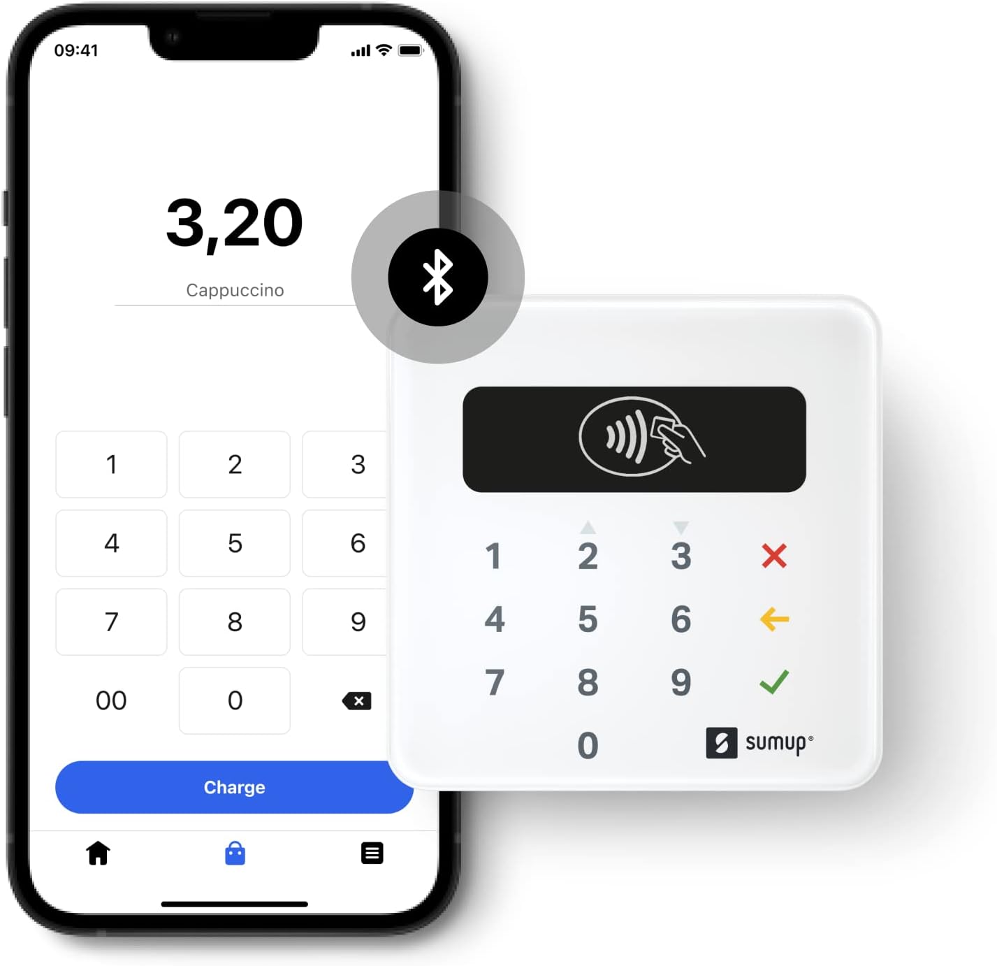 SumUp Air mobile card terminal for contactless payments with Credit & Debit Card...