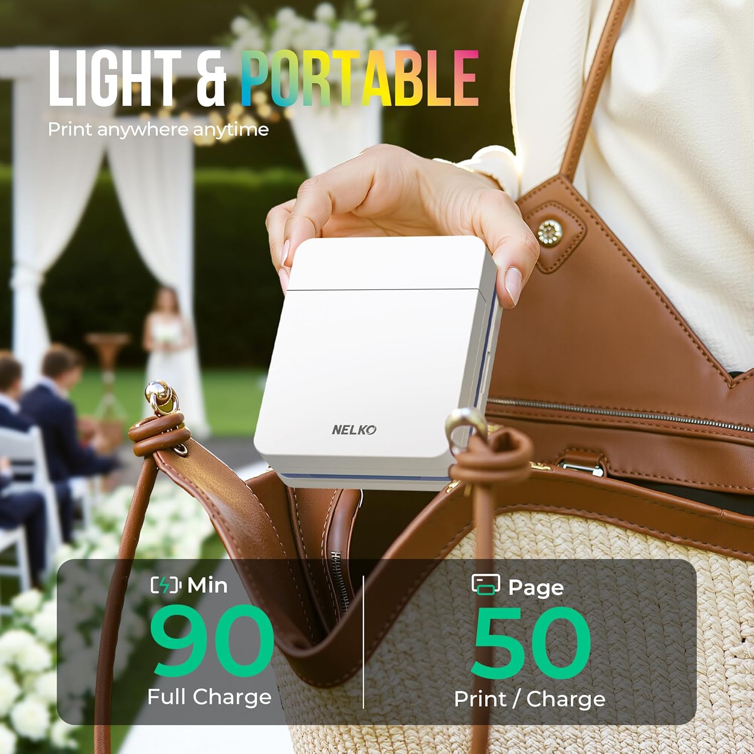 Nelko Photo Printer, PP01 Color Portable Mini Photo Printer, Instant Smartphone...