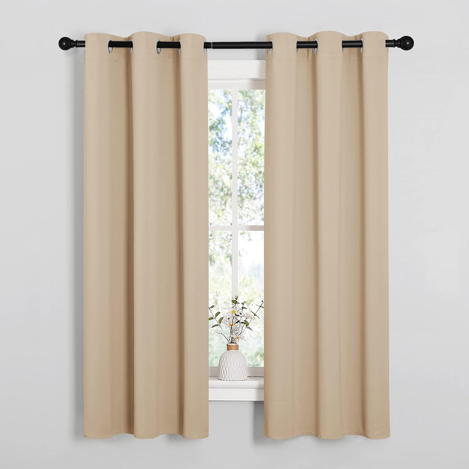 Premium NICETOWN Room Darkening Curtain Panels, Superior Thermal Insulated Drape...