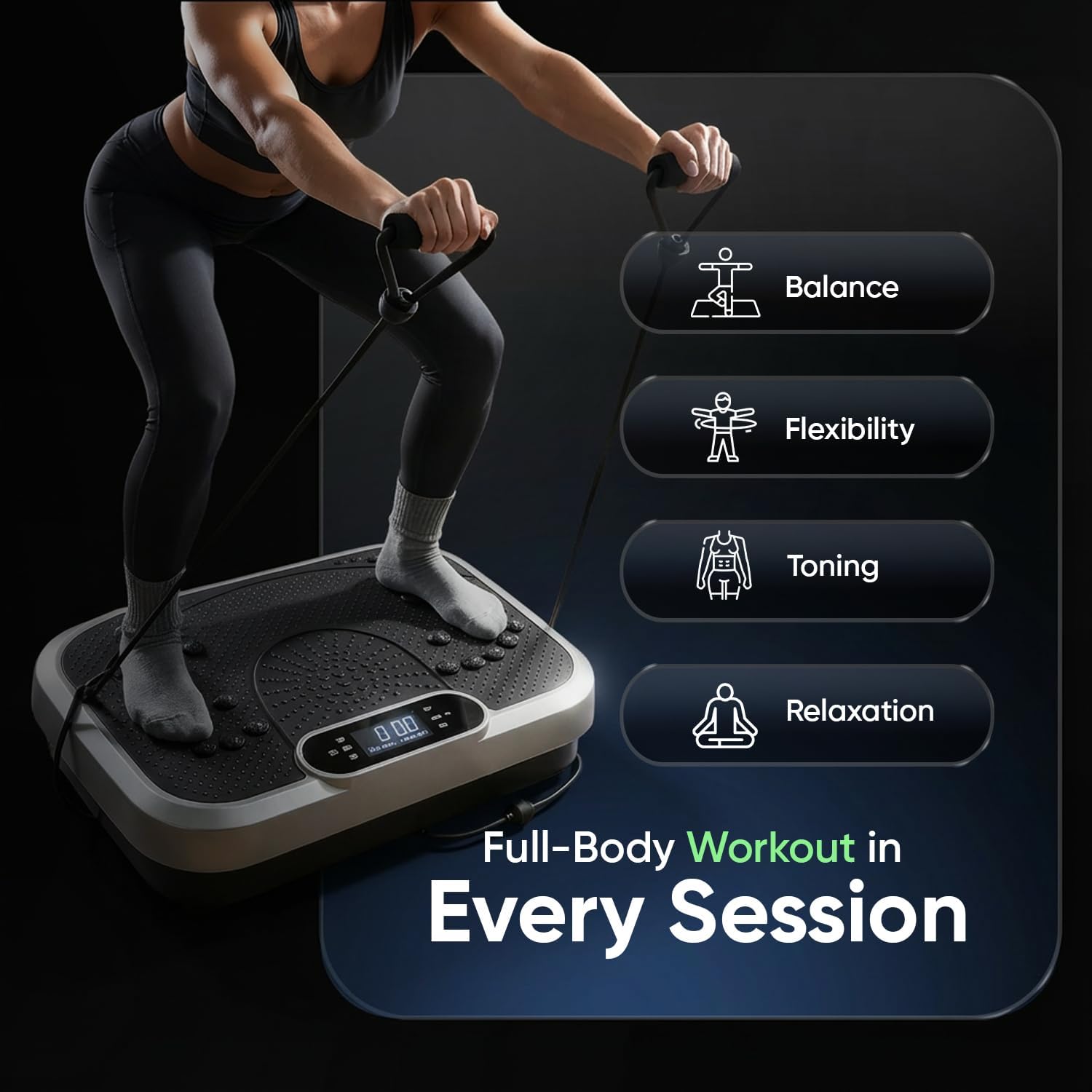 WeightWorld Vibration Plate Exercise Machine - For Whole Body Workout - CE & RoH...