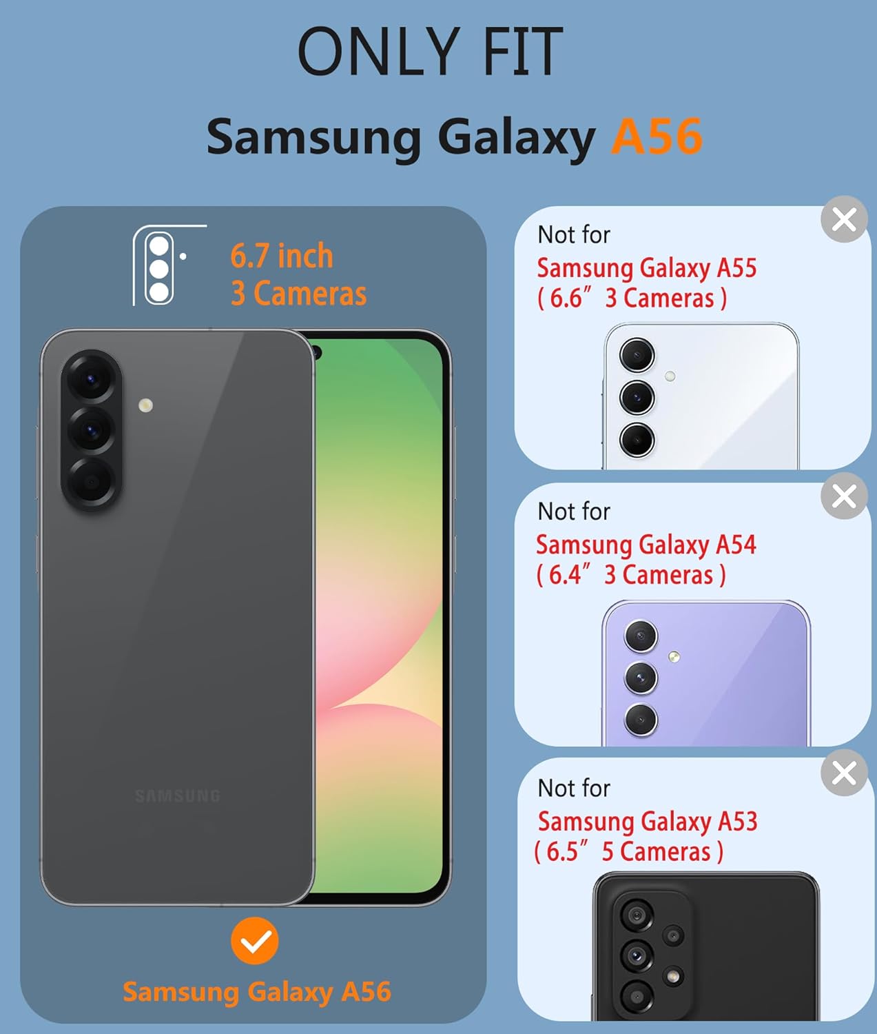 FNTCASE for Samsung Galaxy A56-5G, Unique Dual Layer Protective Phone Case, Rugg...