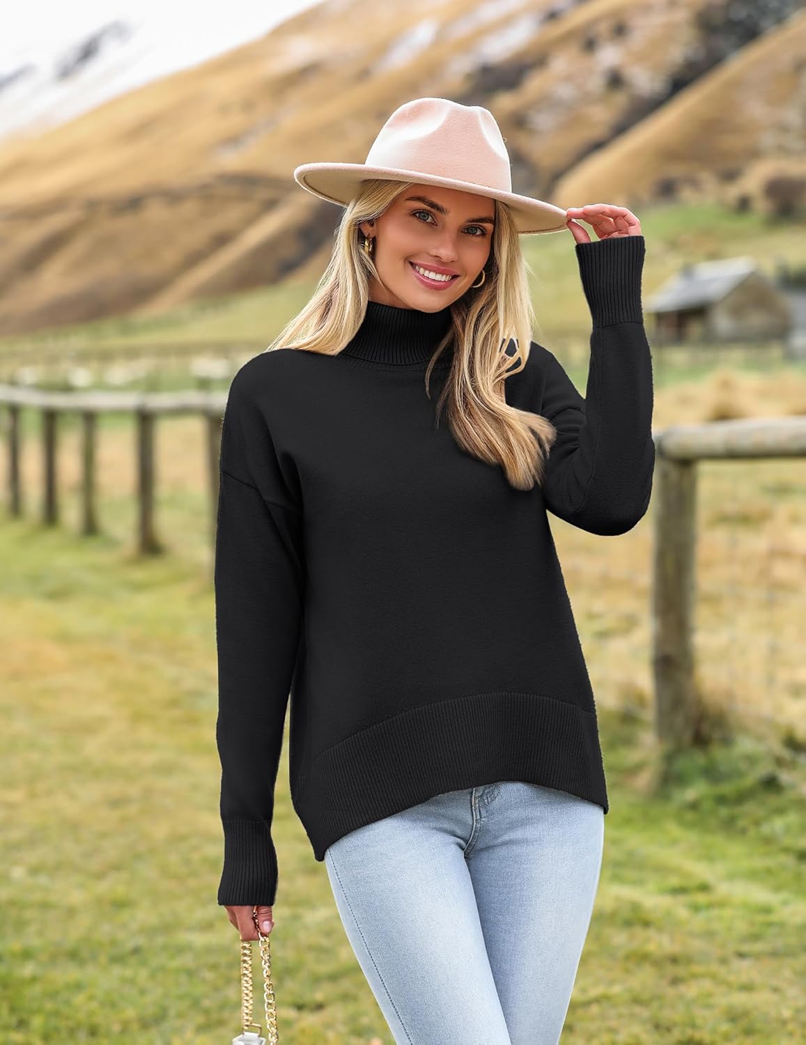 Zeagoo Women's Turtleneck Sweater 2026 Fall Winter Chunky Knitted Pullover High...