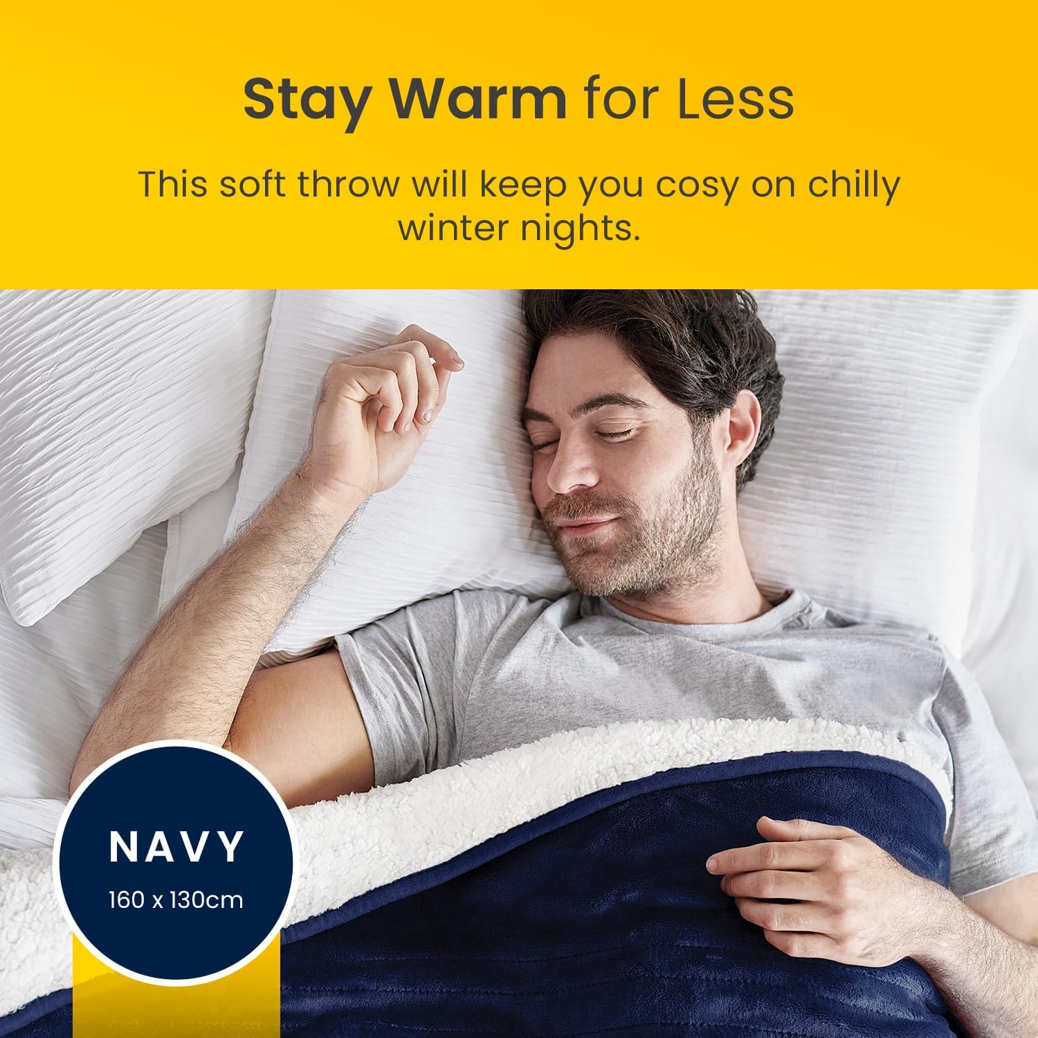 Cosi Home® Luxury Heated Throw - Electric Blanket - Extra Large Heated Blanket,...