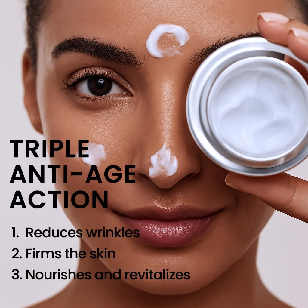 Retinol Face Cream with Hyaluronic Acid & Vitamin E – Anti-Wrinkle Firming Night...