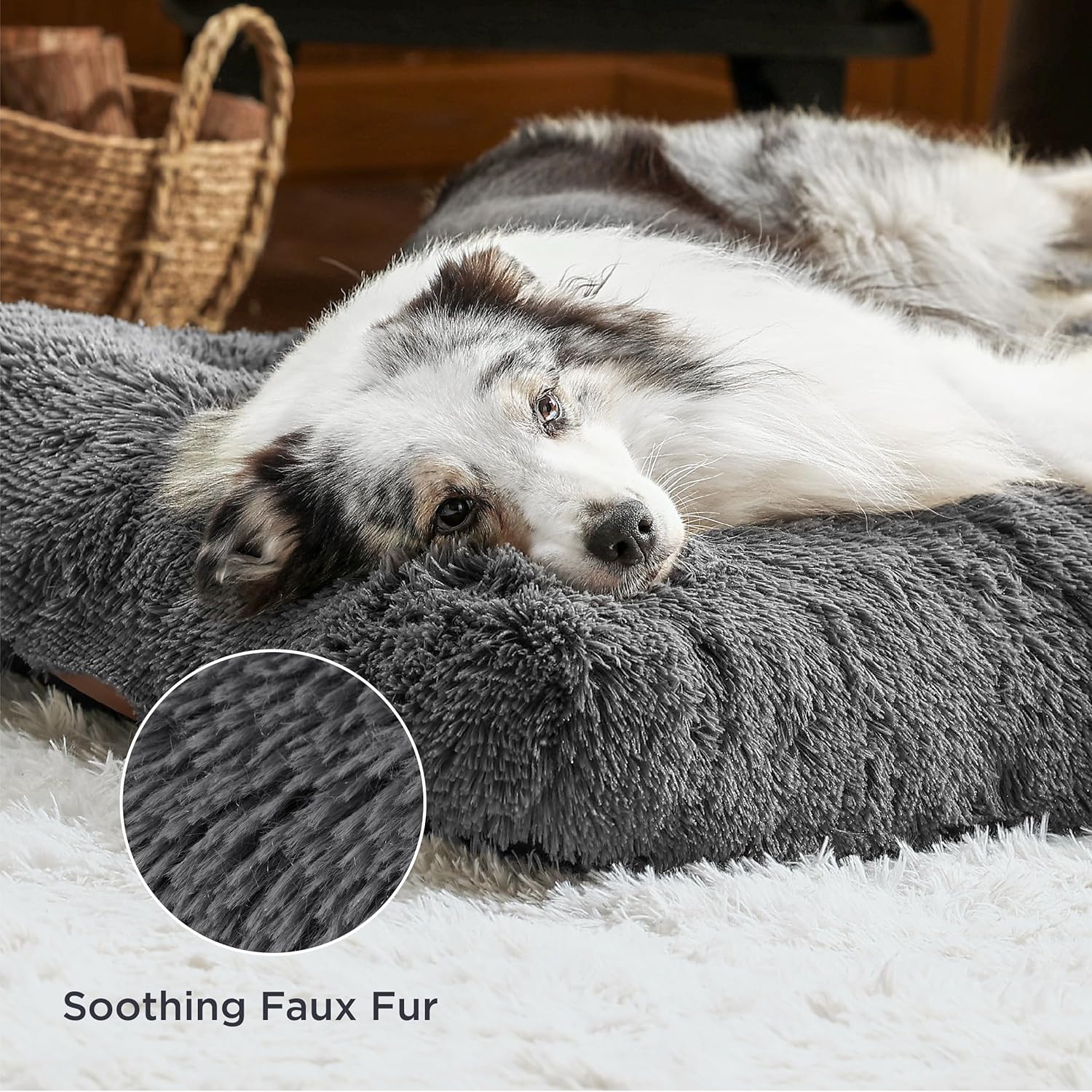 Bedsure Dog Crate Bed Extra Large - XL Fluffy Crate Mattress Washable with Anti...