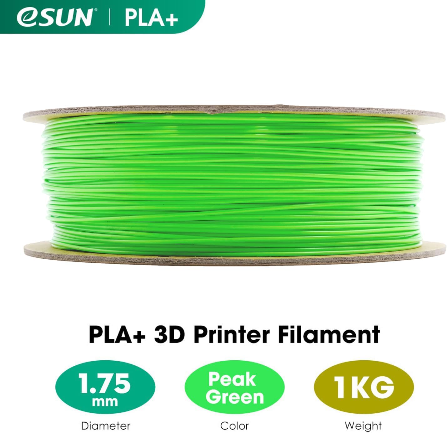 High-Quality eSUN PLA Filament, Enhanced Toughness 3D Printer Filament for Preci...