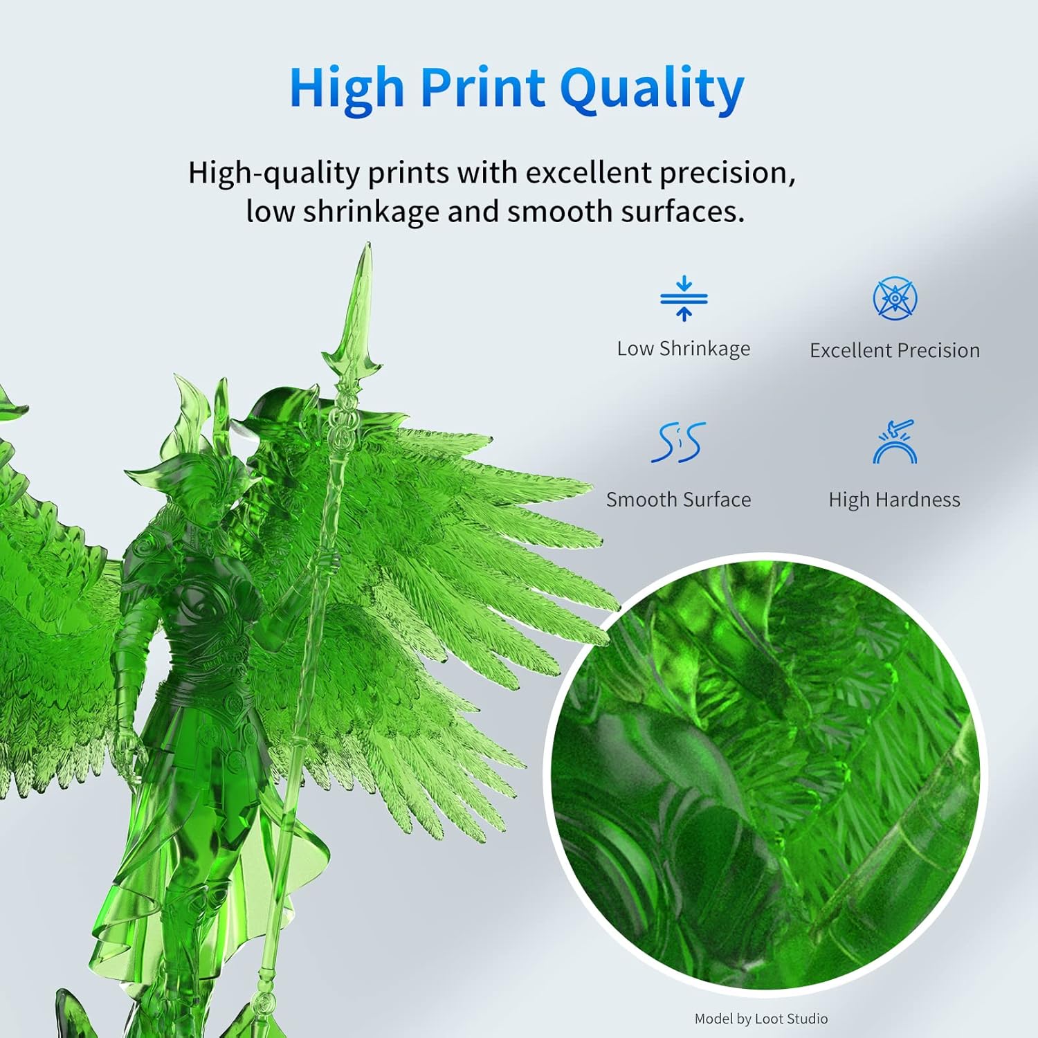 Premium ANYCUBIC Standard 3D Printer Resin, Top-Quality Photopolymer 3D Resin fo...