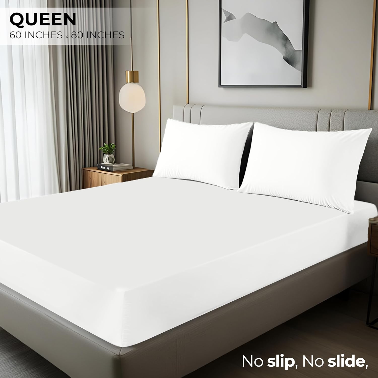 Utopia Bedding Queen Fitted Sheet - Bottom Sheet - Deep Pocket - Soft Microfiber...