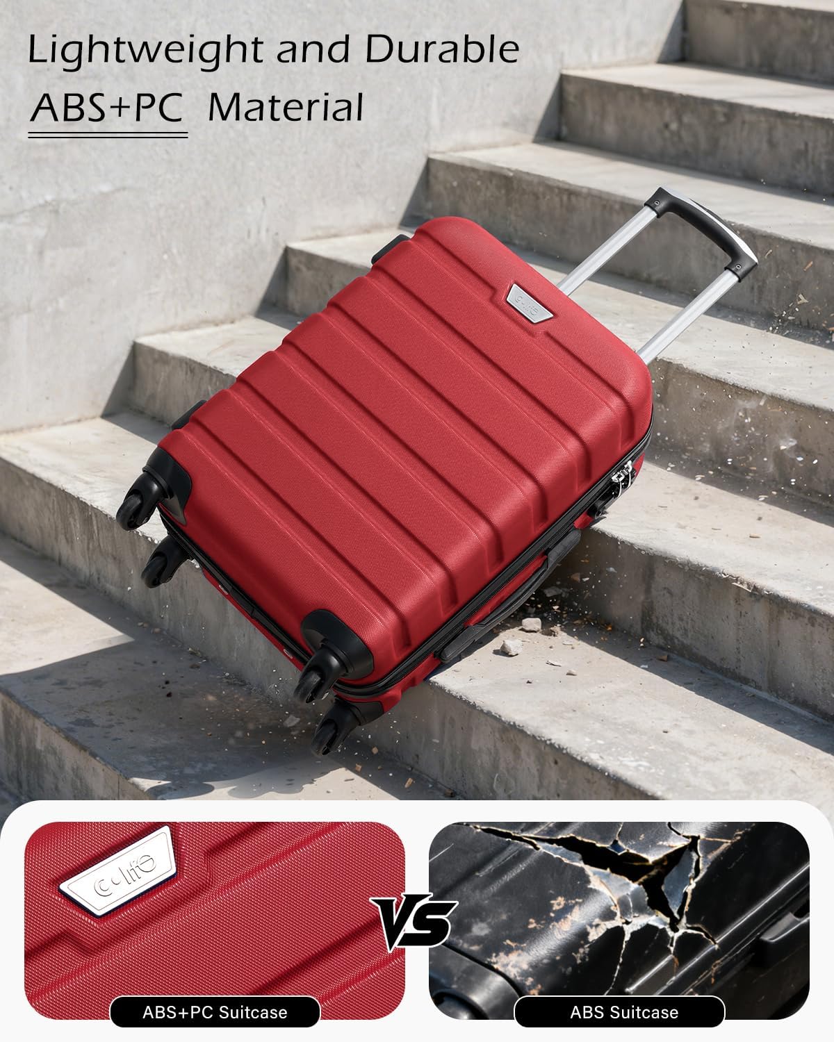 COOLIFE Suitcase, Special 28 Inch Large Luggage for Checked and Business Trip, U...