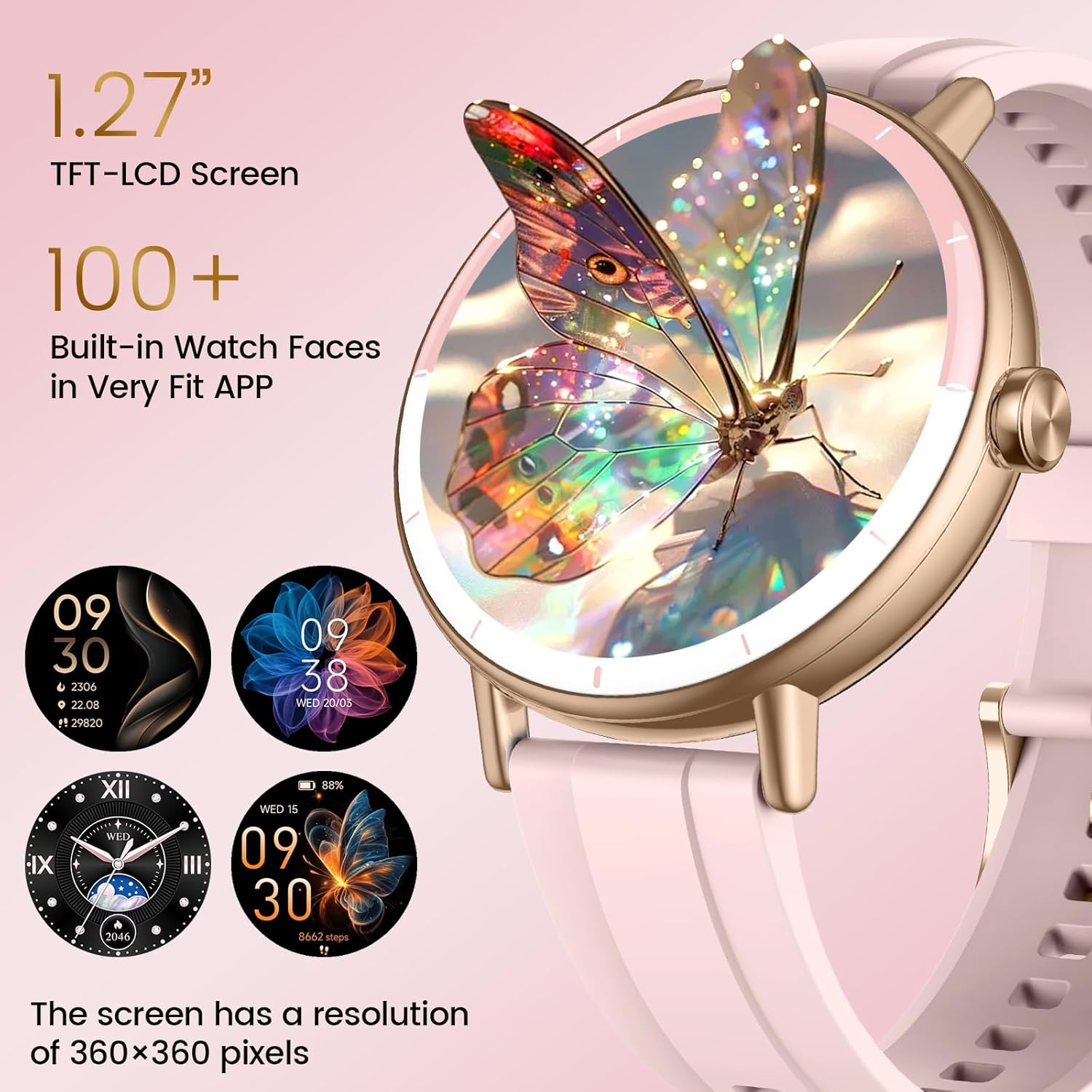 Smart Watch for Women, 1.27" HD Fitness Watch with Answer/Make Call, 2026 New Sm...