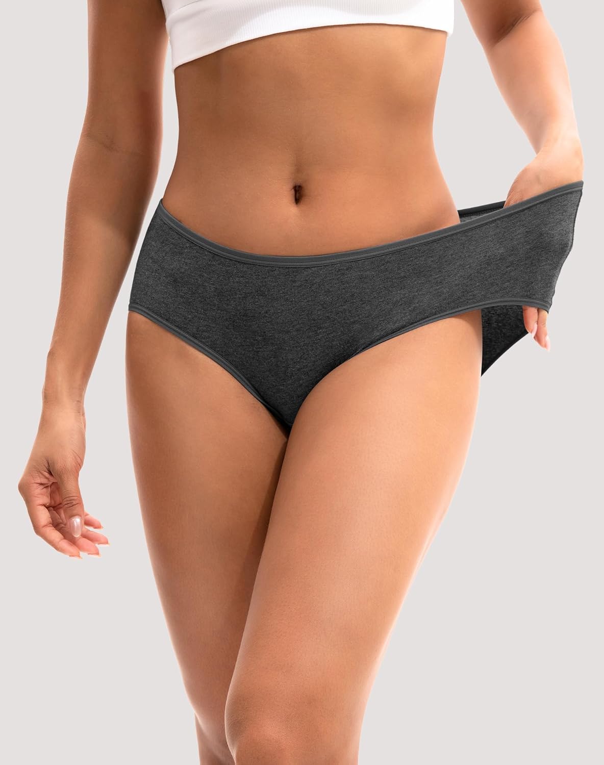 INNERSY Womens Underwear Cotton Hipster Panties Regular & Plus Size 6-Pack Large...