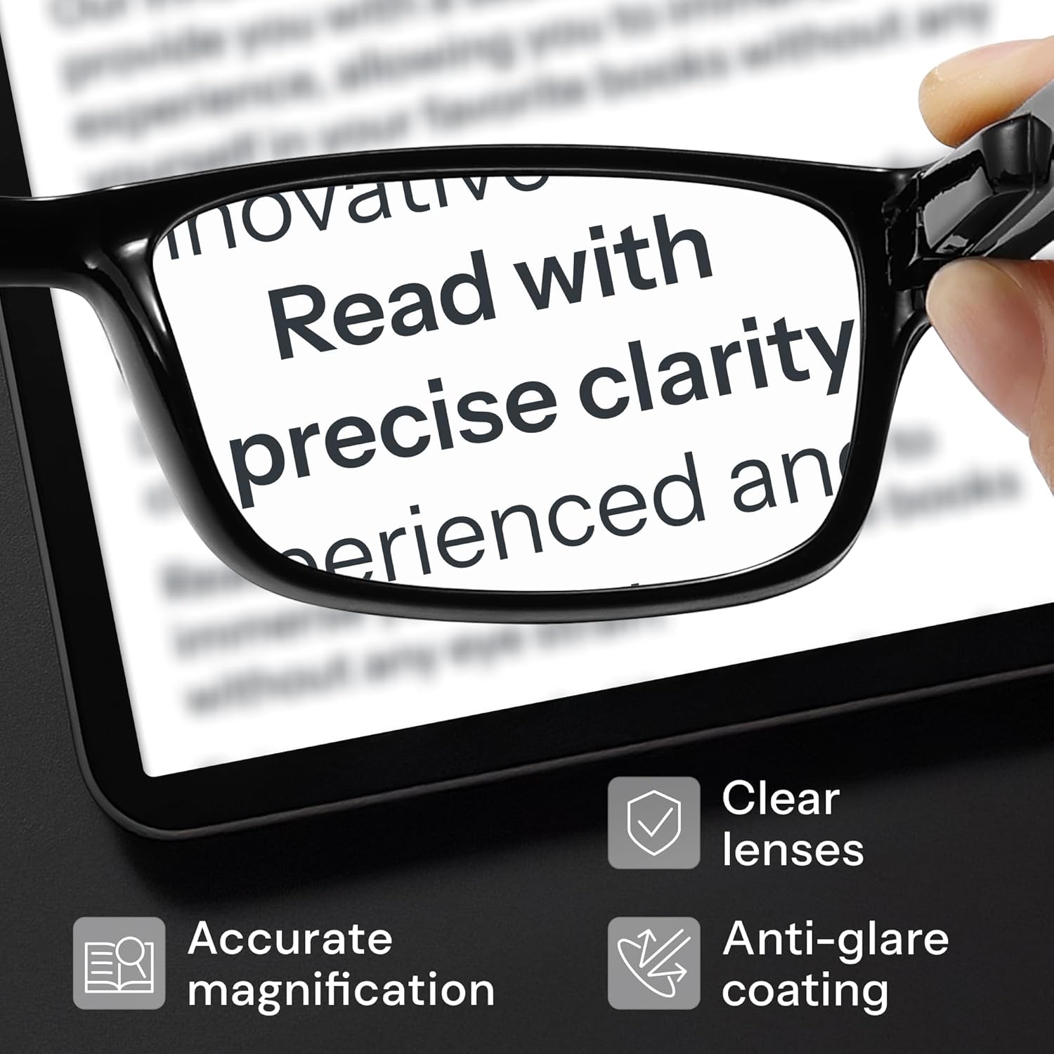 Gaoye 1.5 Professional Reading Glasses for All Day - Computer Readers with Blue...