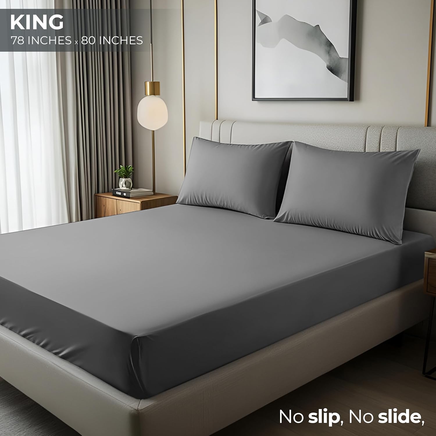 Utopia Bedding King Fitted Sheet, Special Deep Pocket Bottom Sheet, High-Quality...