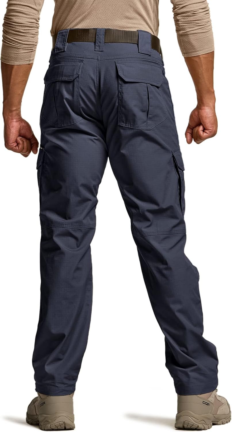 CQR Men's Tactical Pants, Innovative Water Resistant Ripstop Cargo Pants, Lightw...