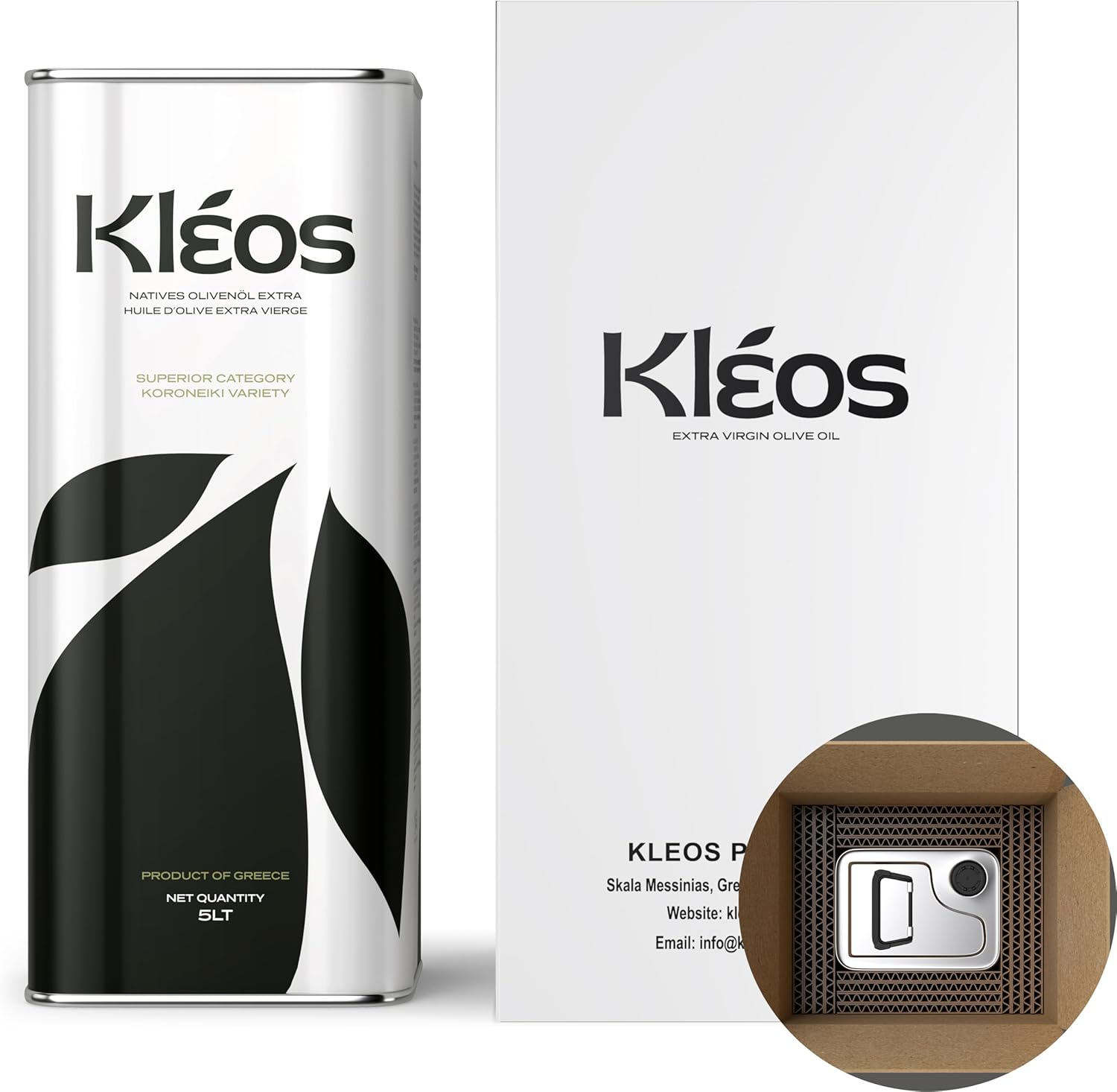 Kleos Extra Virgin Olive Oil 5 Liter - New Harvest...