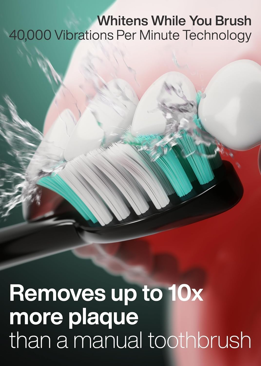 Aquasonic Black Series Ultra Whitening Toothbrush – ADA Accepted Electric Toothb...