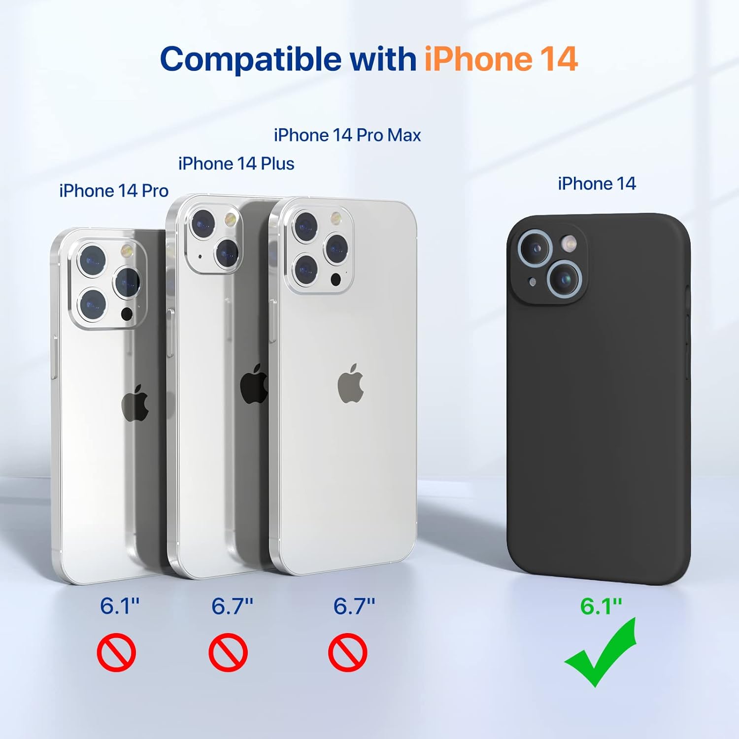 Miracase for iPhone 14 Case, [Enhanced Each Lens Protection] [with 1x Screen Pro...